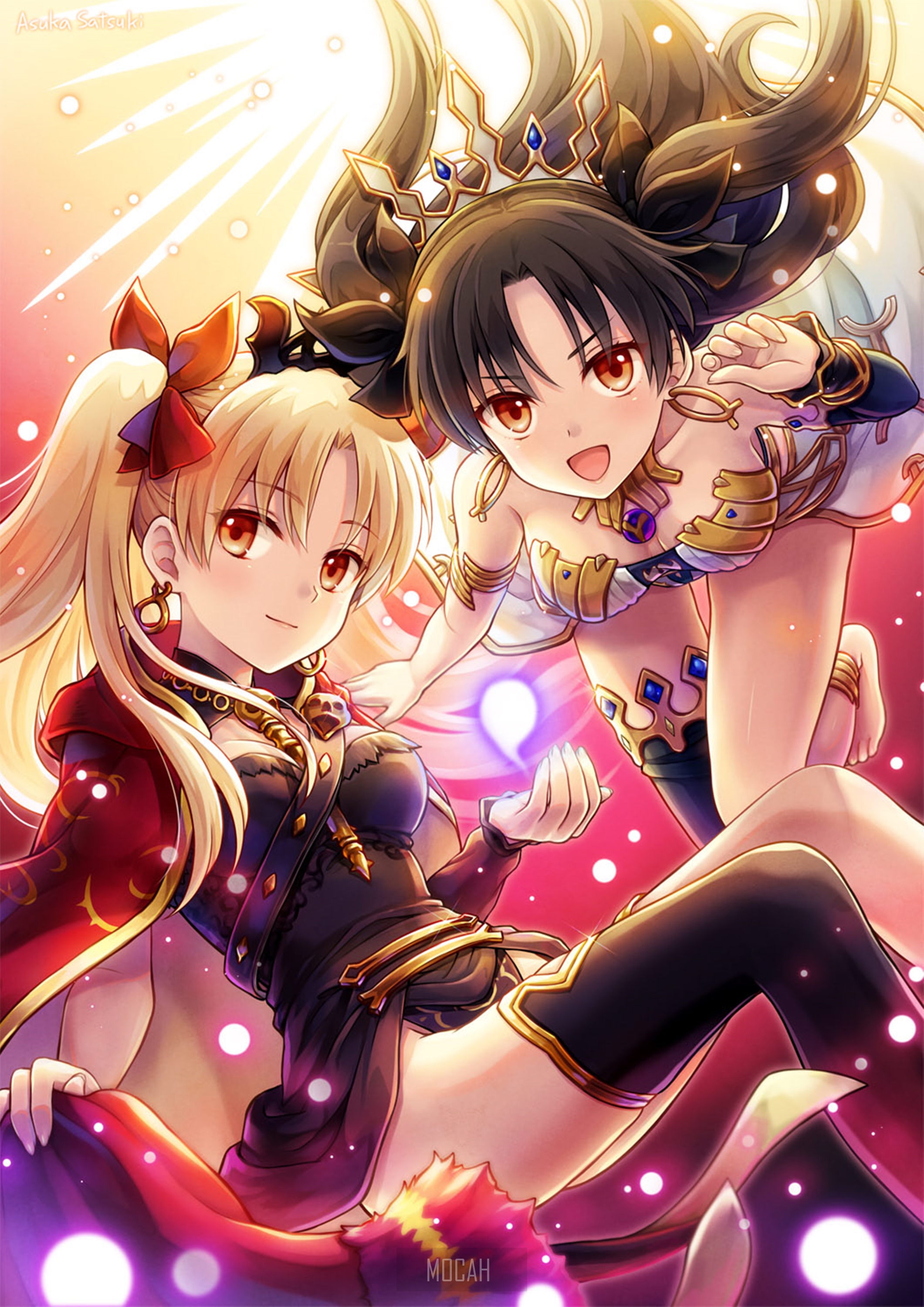 Ishtar and Ereshkigal from Fate/Grand Order HD Phone Wallpaper