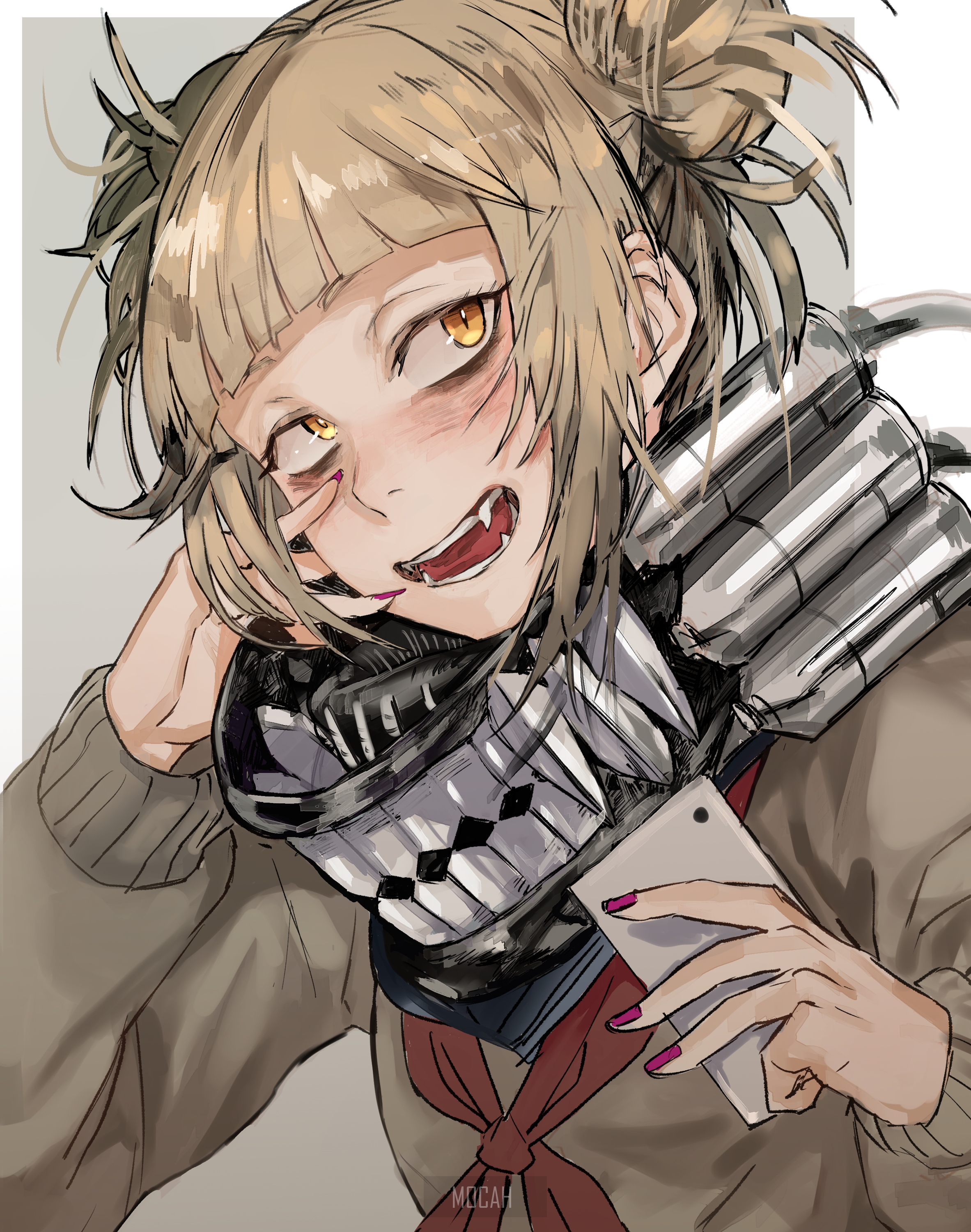 Himiko Toga from Boku no Hero Academia with Smartphone HD Phone Wallpaper