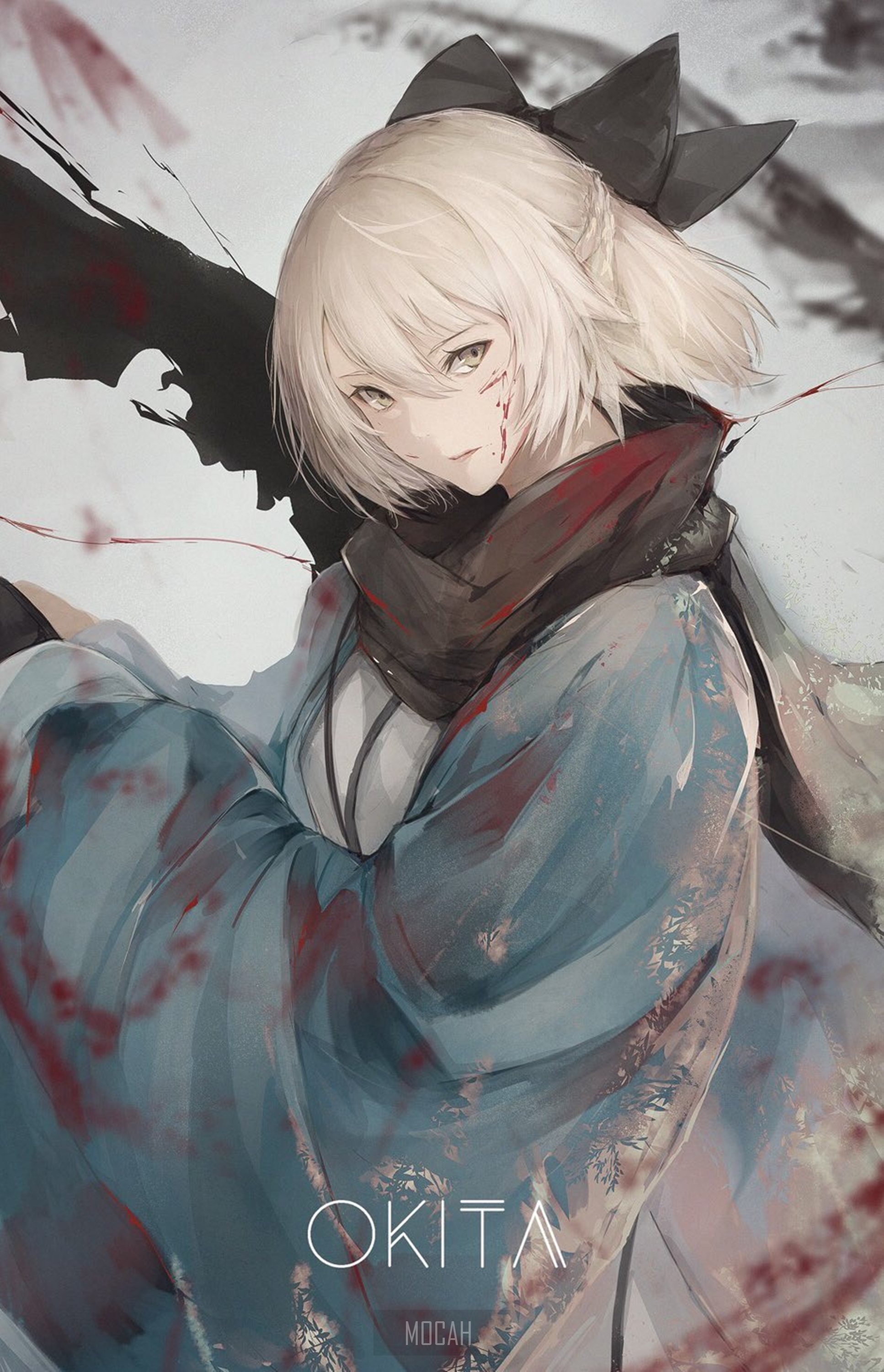 Okita from FGO HD Phone Wallpaper