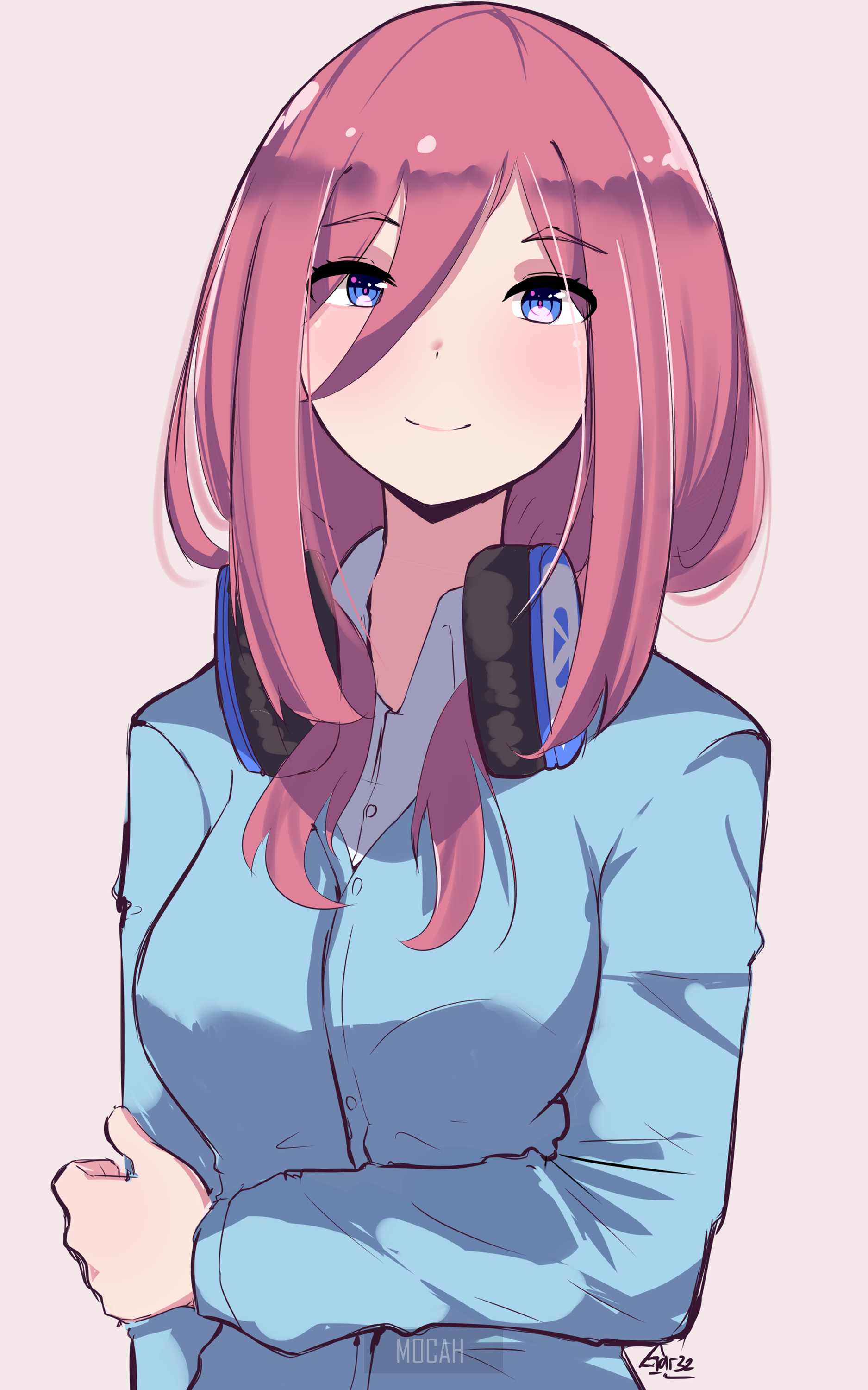 Miku Nakano from The Quintessential Quintuplets HD Phone Wallpaper