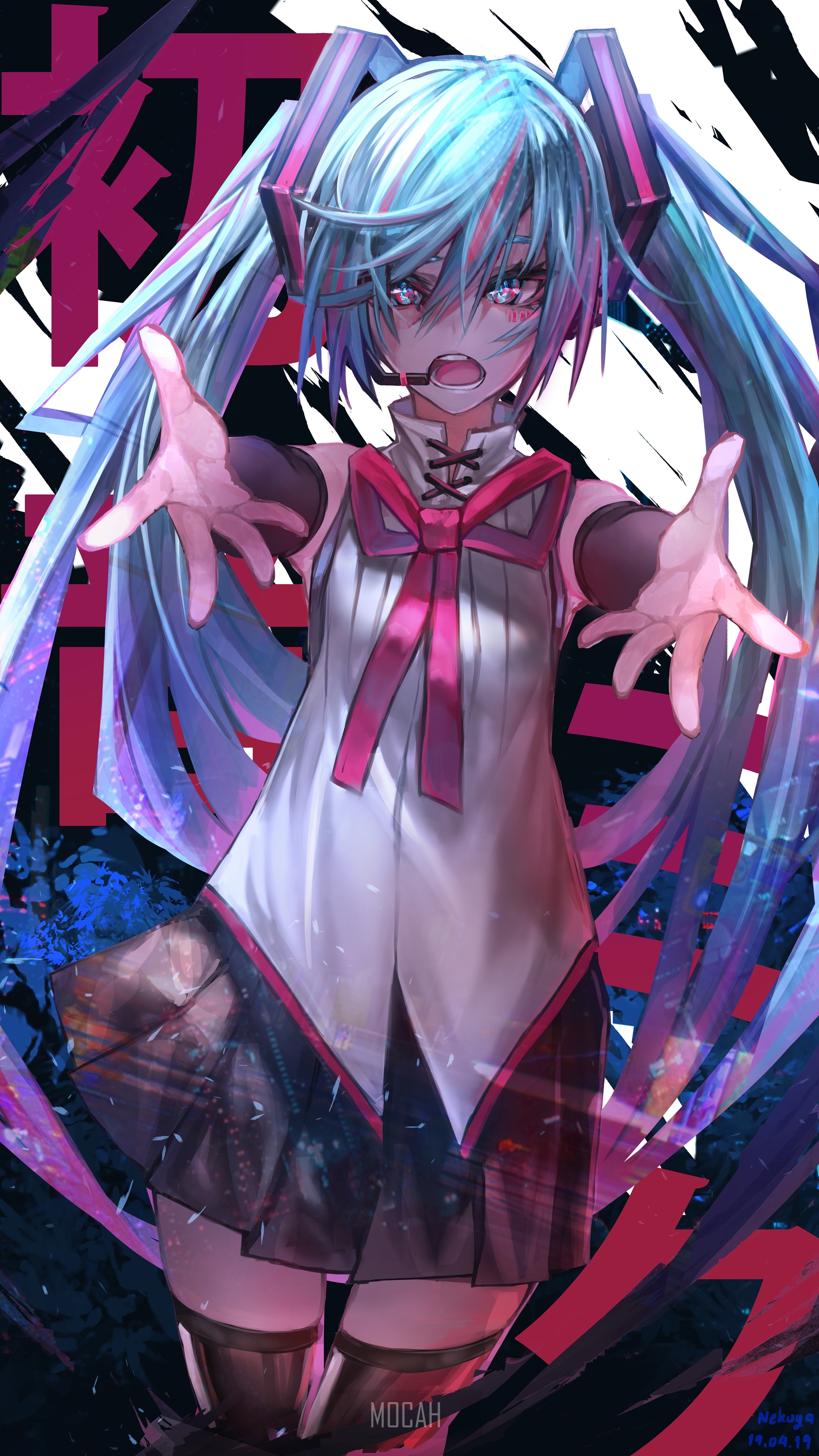 Hatsune Miku from Vocaloid HD Phone Wallpaper