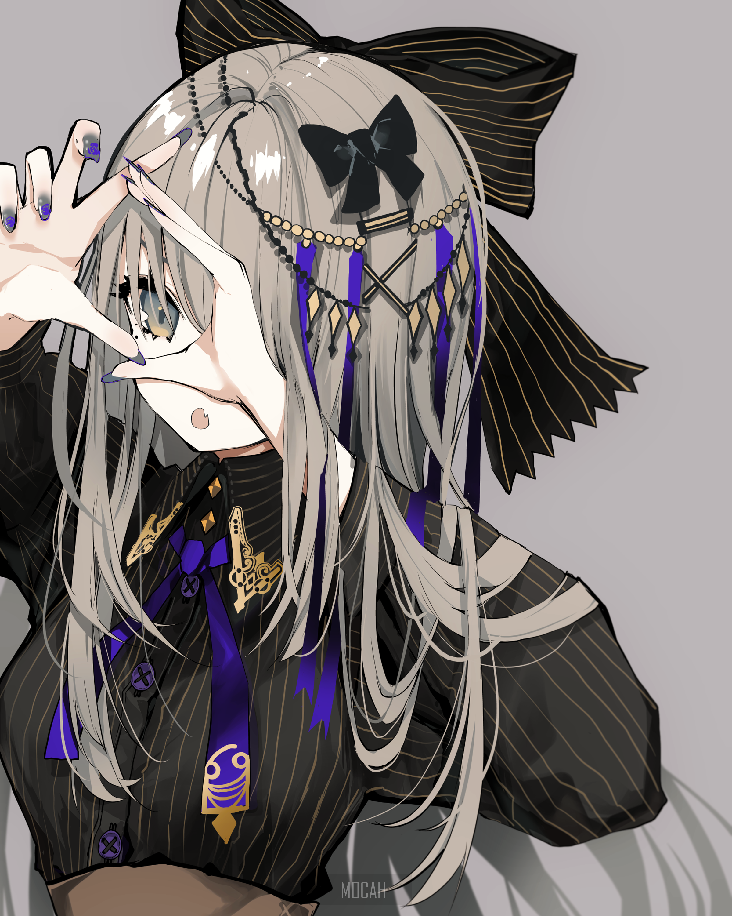 Narue Anime Girl with Elegant Hair Accessories HD Phone Wallpaper
