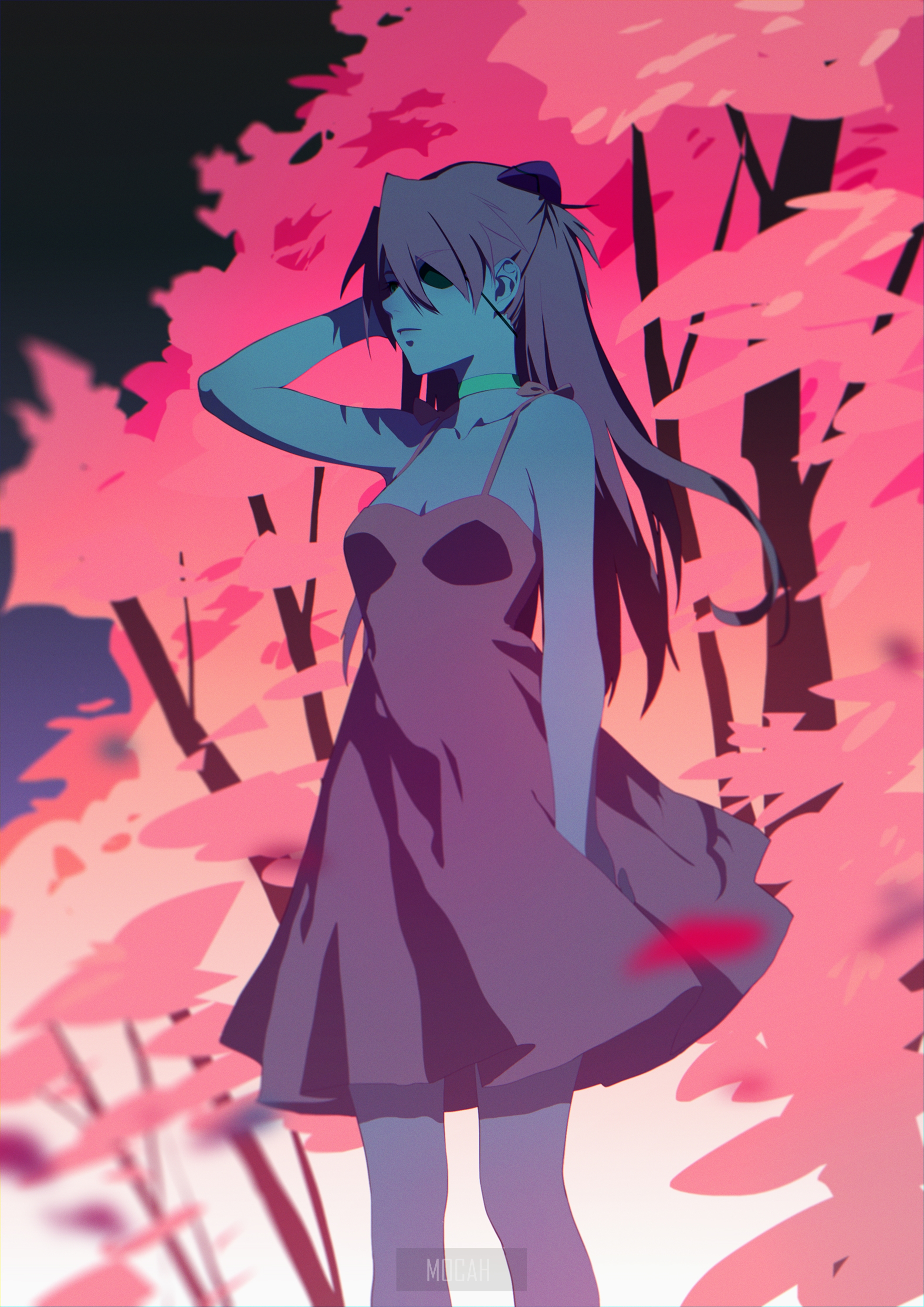 Asuka Langley Soryu from Neon Genesis Evangelion fan art HD Phone Wallpaper