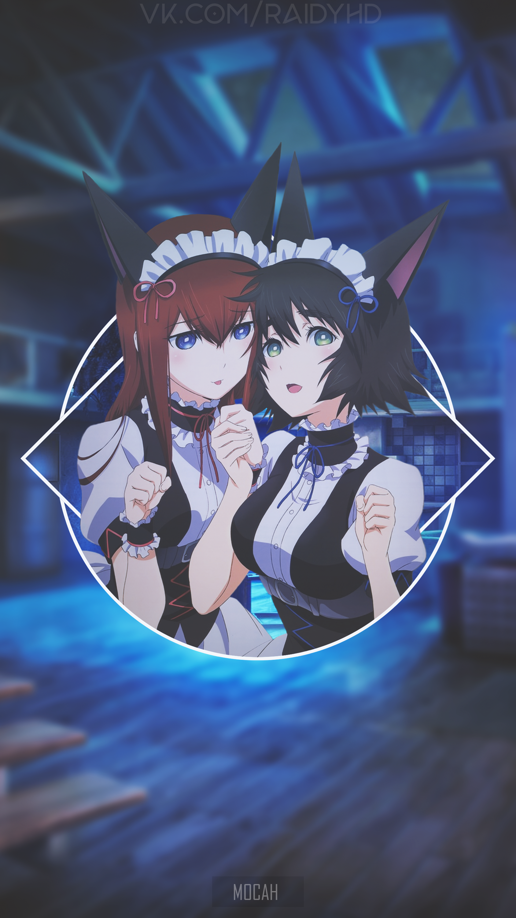 Makise Kurisu and Shiina Mayuri from Steins;Gate HD Phone Wallpaper