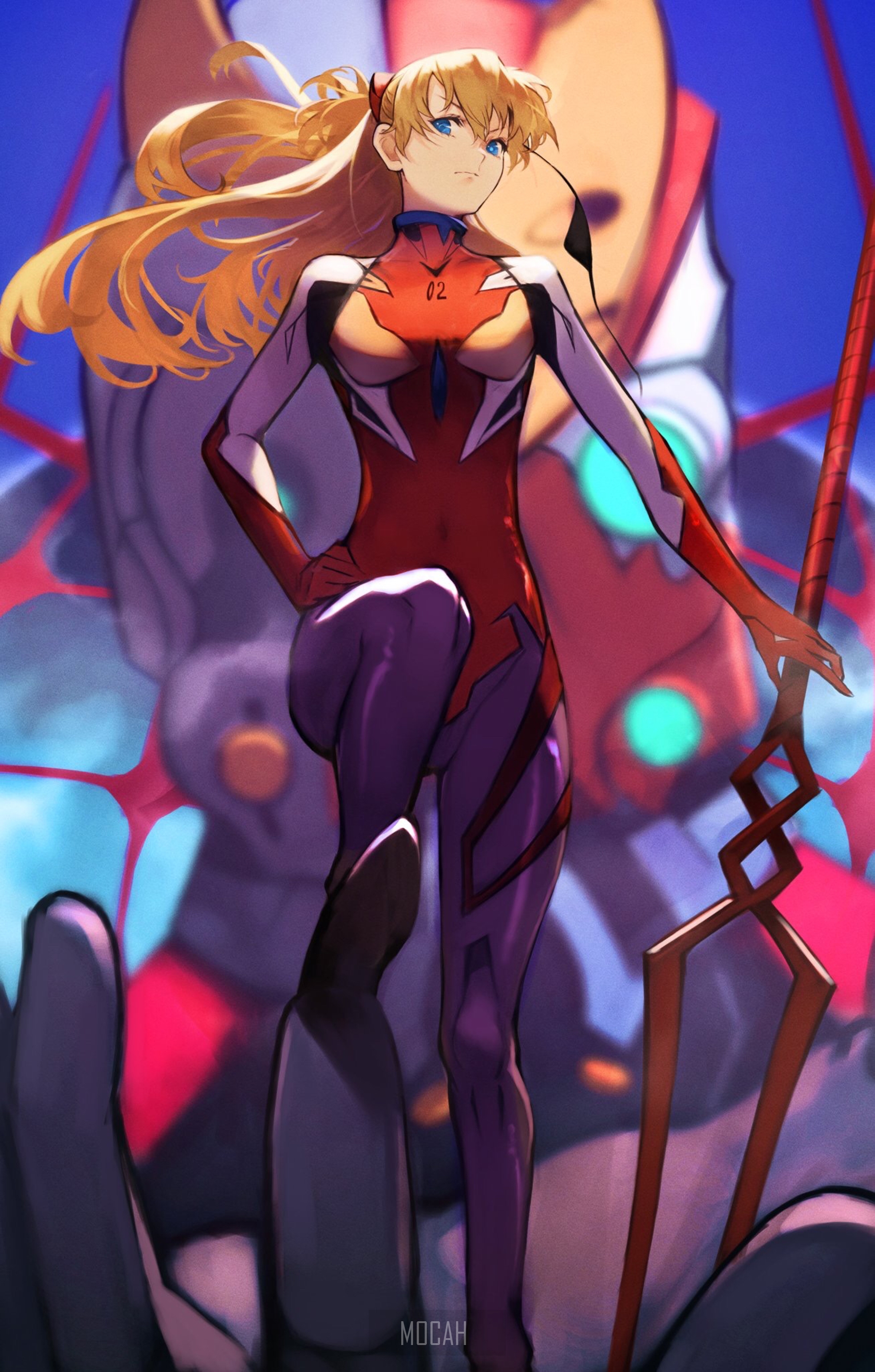 Asuka Langley Soryu from Neon Genesis Evangelion HD Phone Wallpaper