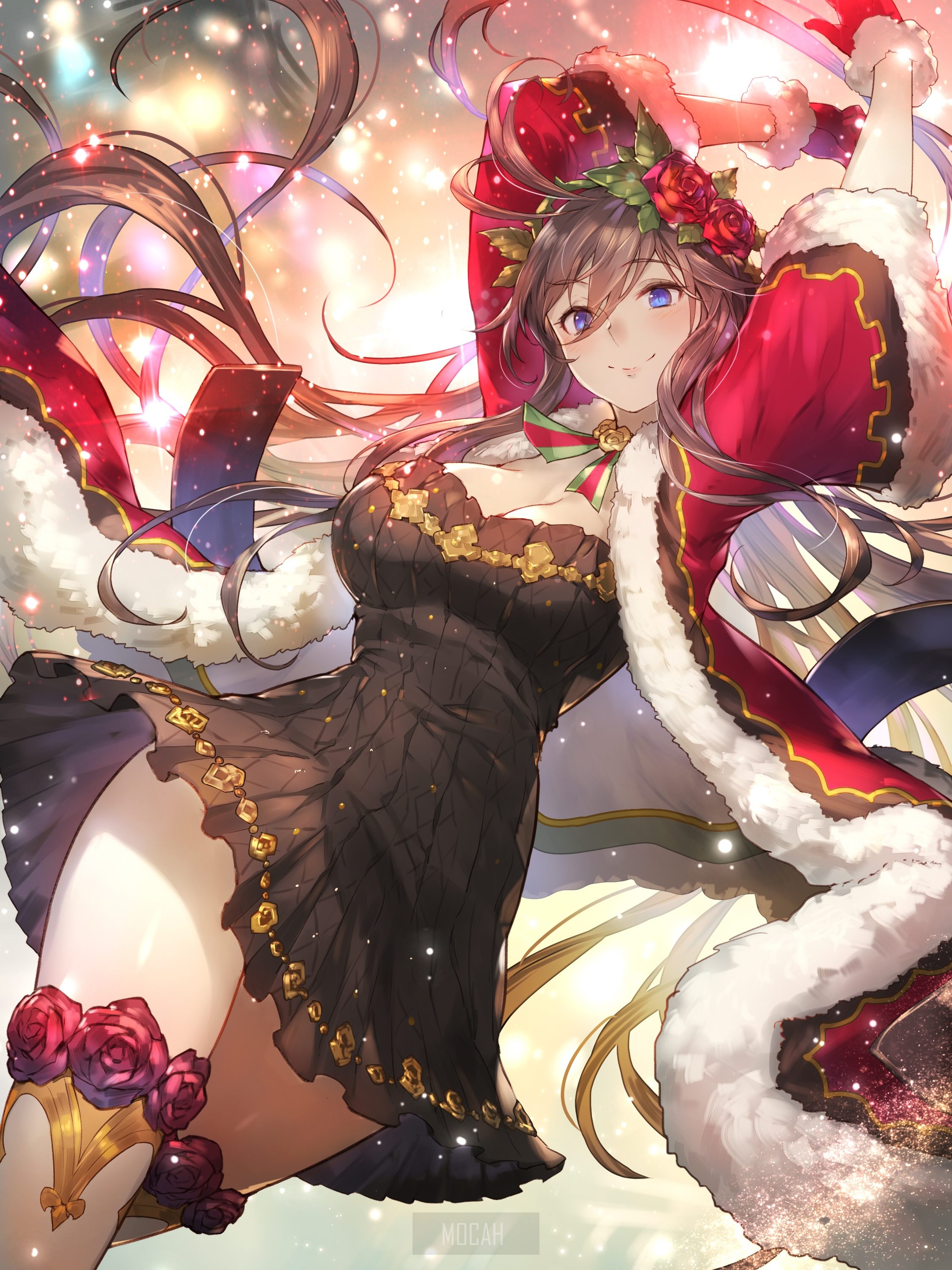 Rosetta from Granblue Fantasy in festive attire HD Phone Wallpaper