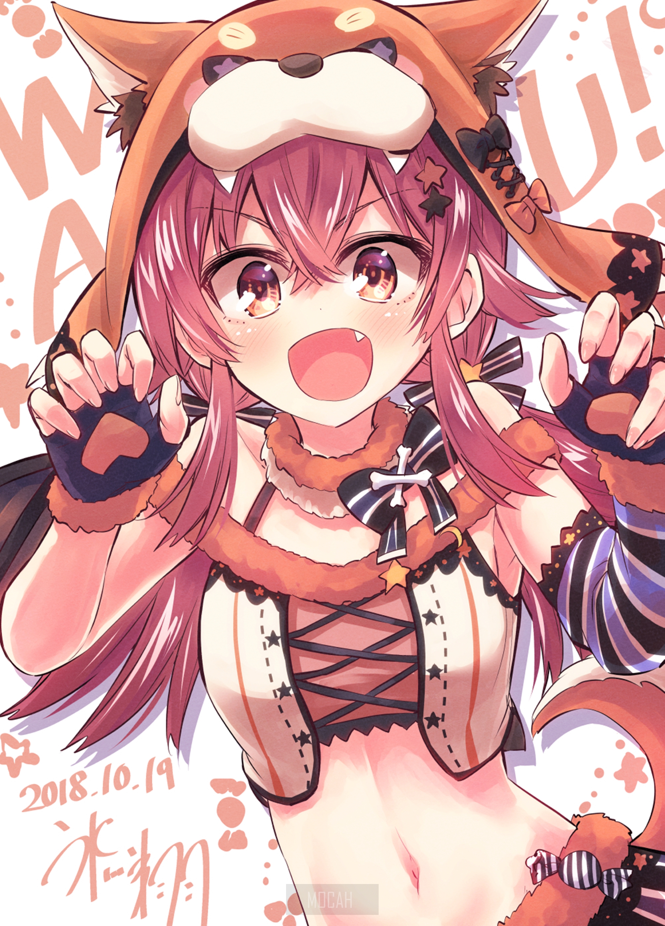 Kozue Yuzuki from The Idolmaster: Shiny Colors in fox costume HD Phone Wallpaper