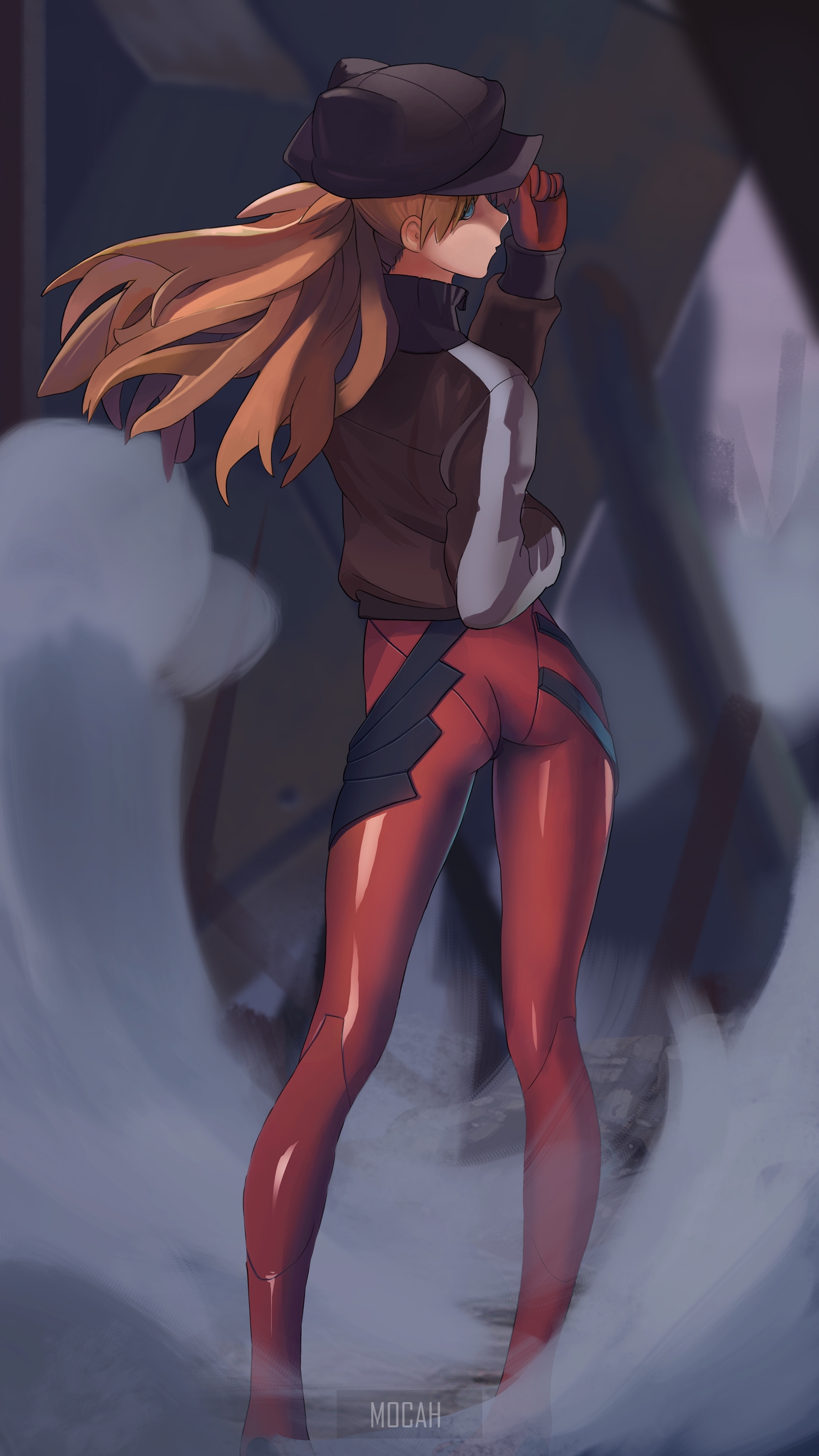 Asuka Langley Soryu from Neon Genesis Evangelion fan art HD Phone Wallpaper