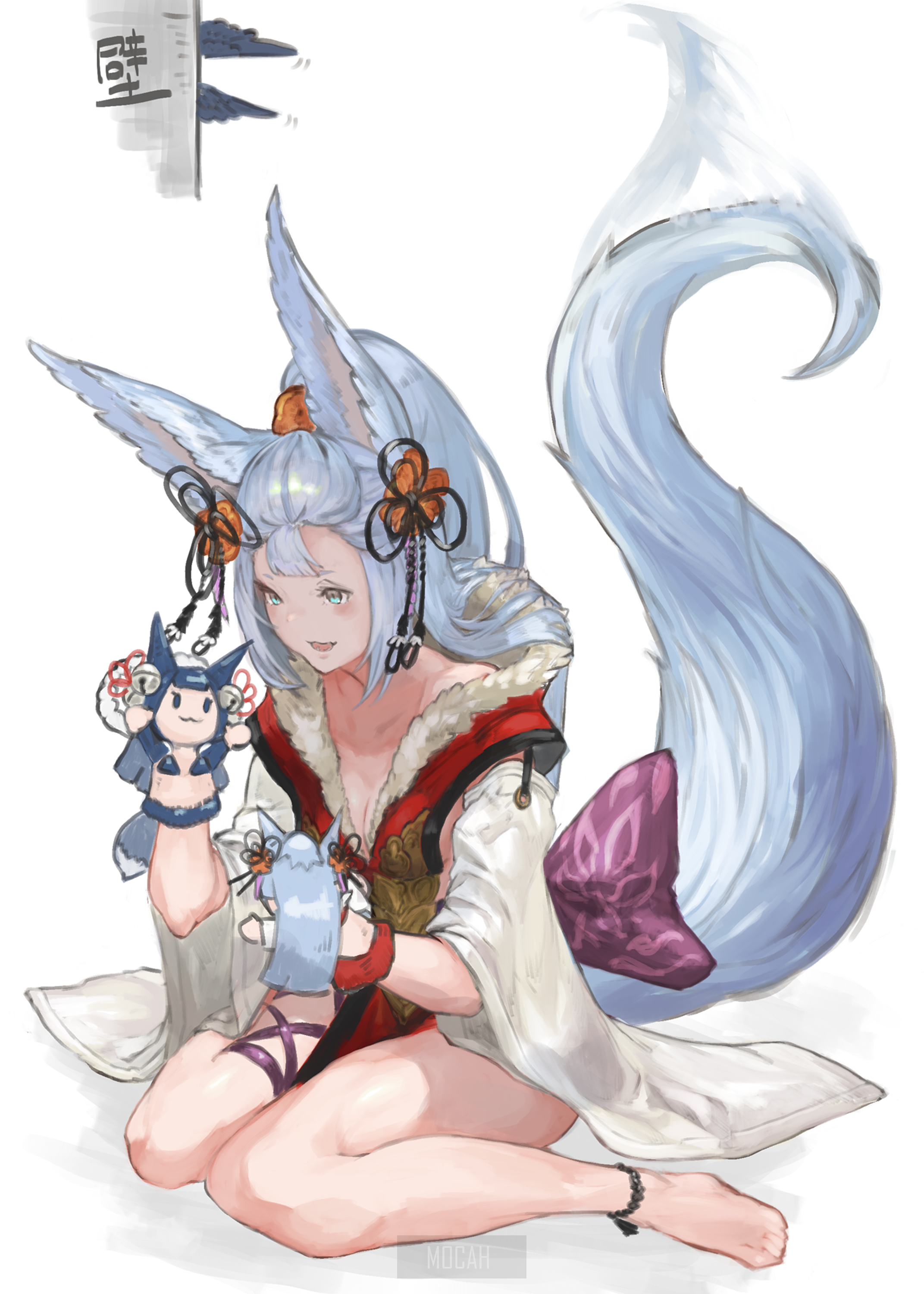 Socie from Granblue Fantasy with puppets HD Phone Wallpaper