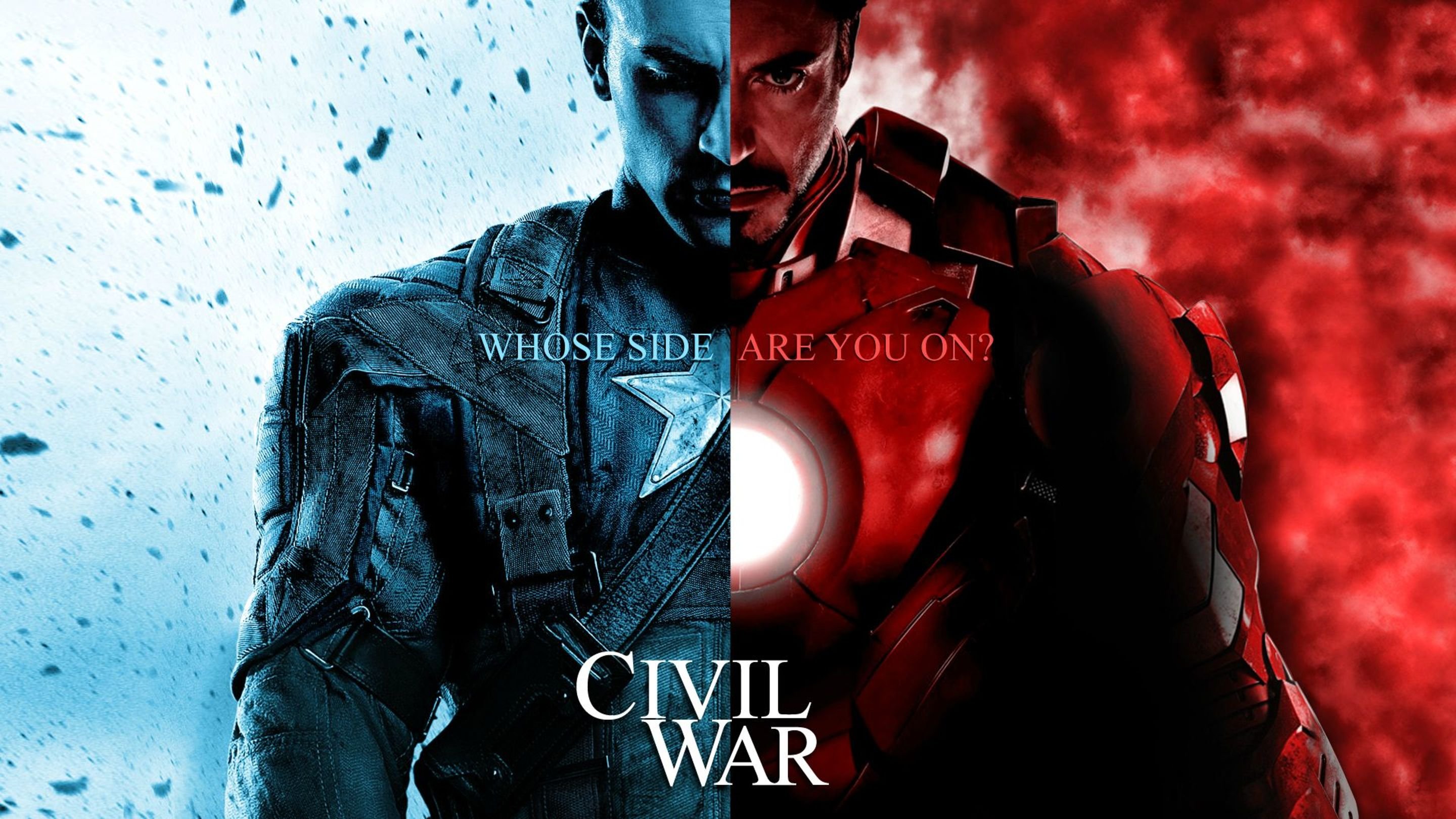 Captain America and Iron Man from Marvel's Civil War HD Wallpaper