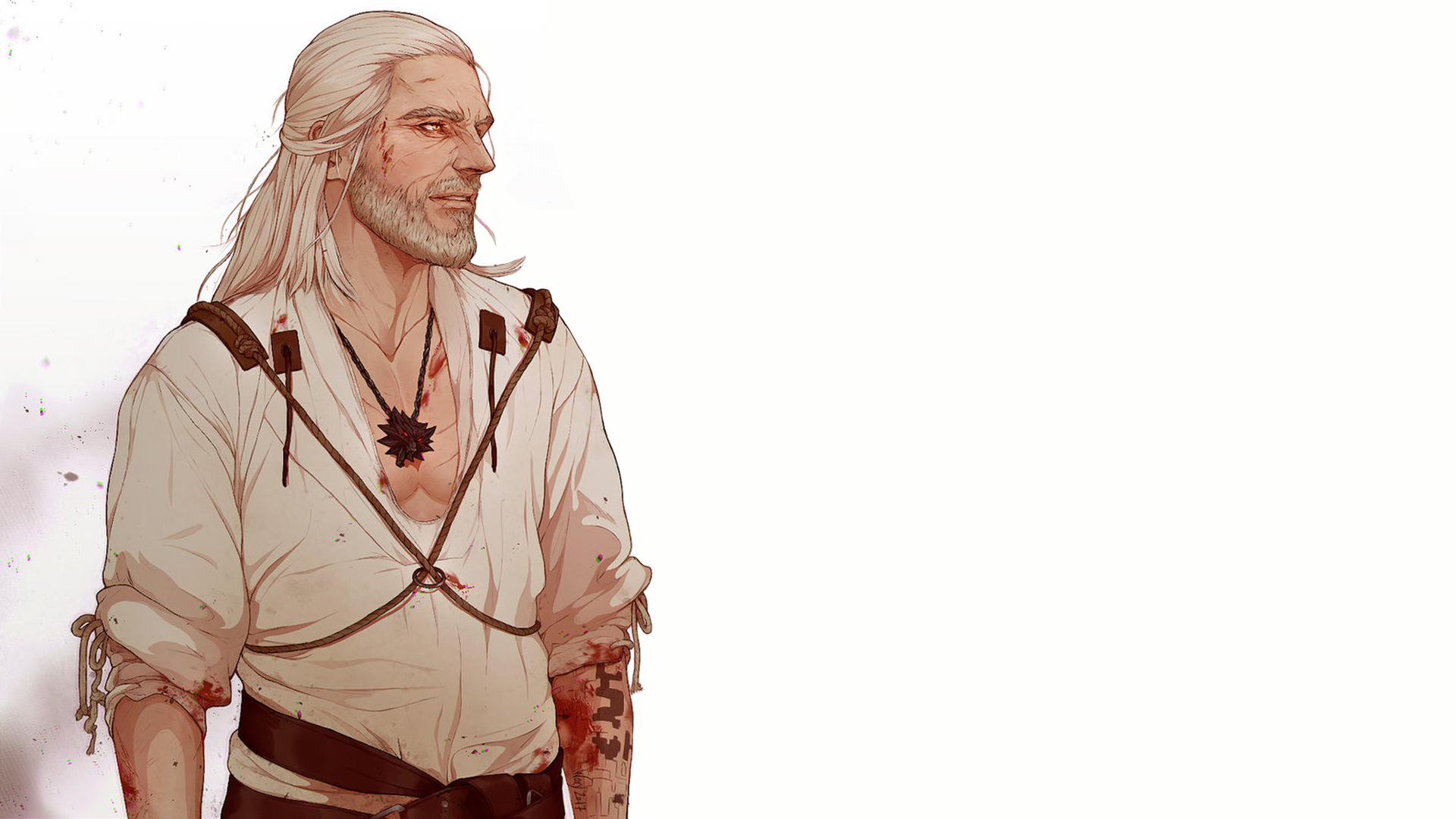 Geralt of Rivia from The Witcher HD Wallpaper