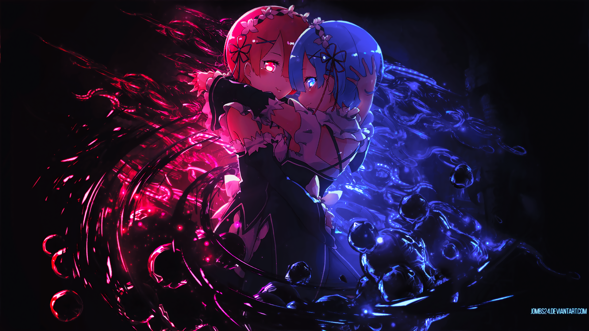Rem and Ram from Re:Zero HD Wallpaper