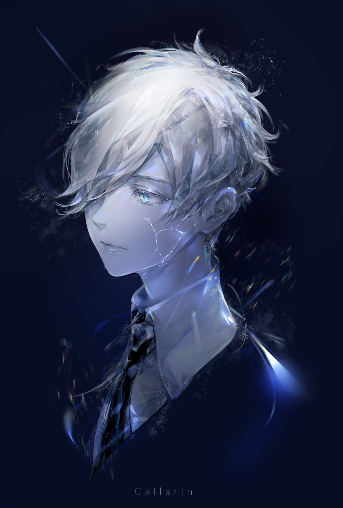 Phos (Houseki no Kuni), Antarcticite (Houseki no Kuni), portrait, Houseki no kuni HD Wallpaper
