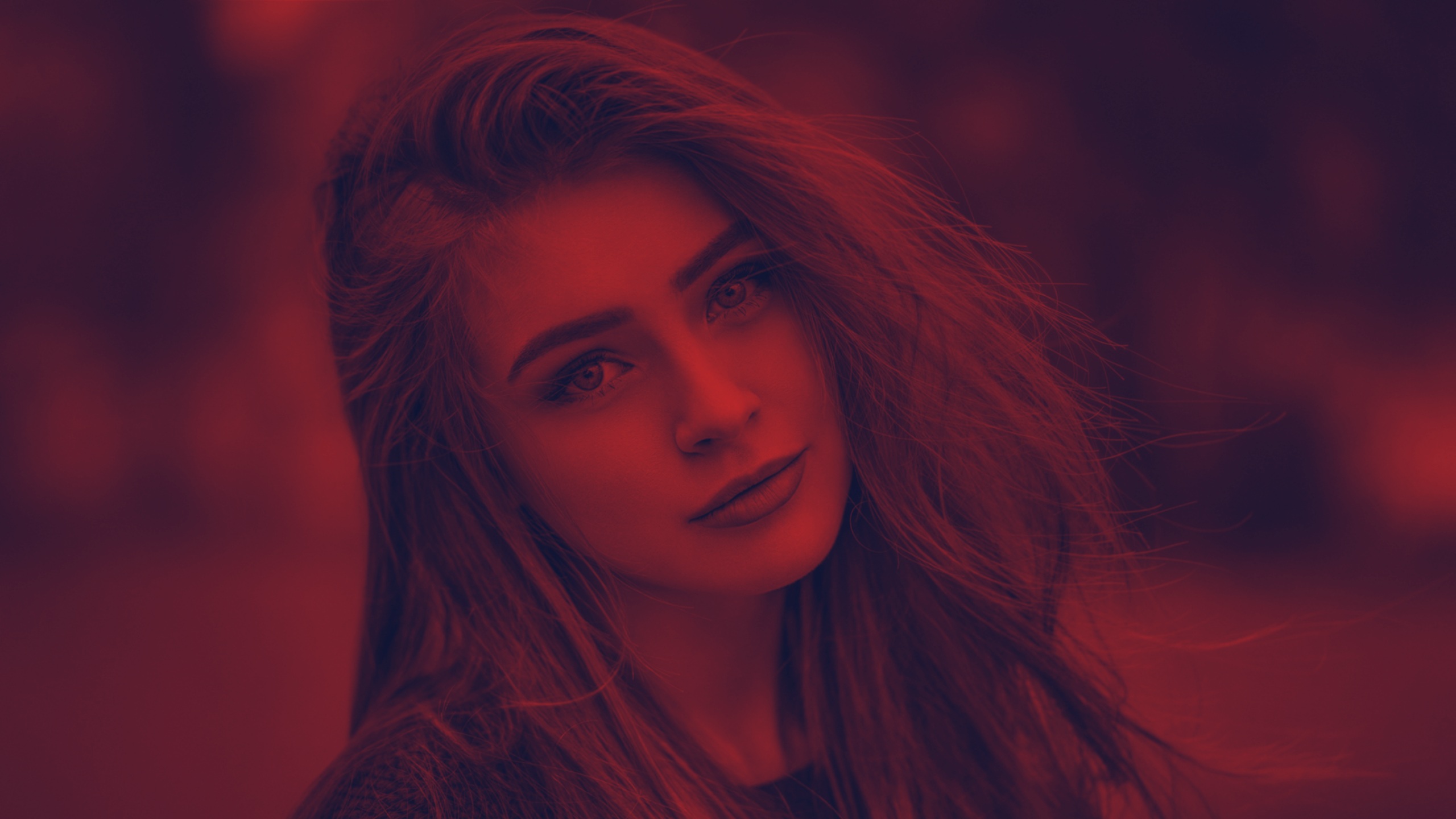 Portrait of a young woman HD Wallpaper