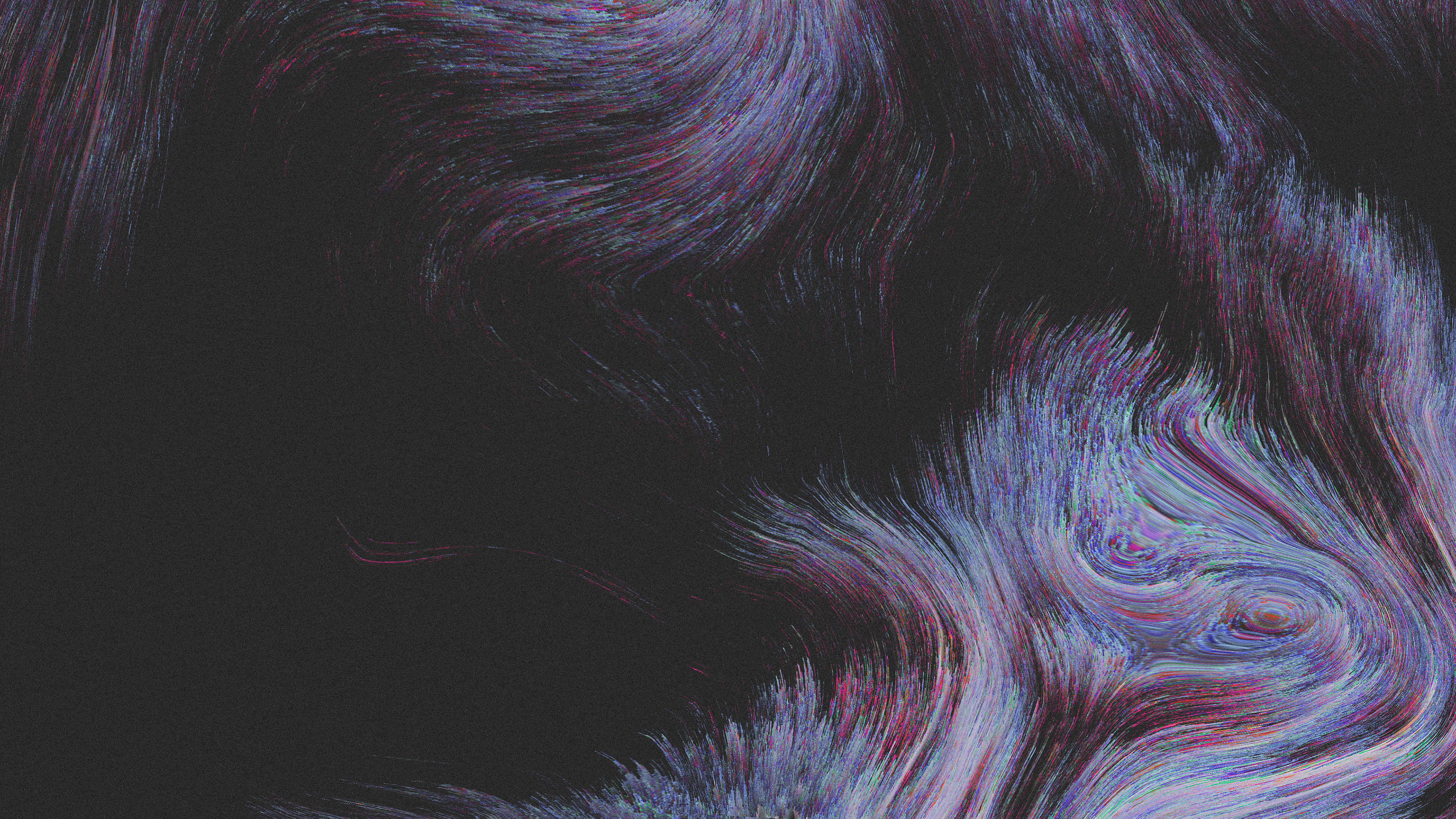 Abstract pixel sorting with colorful lines HD Wallpaper