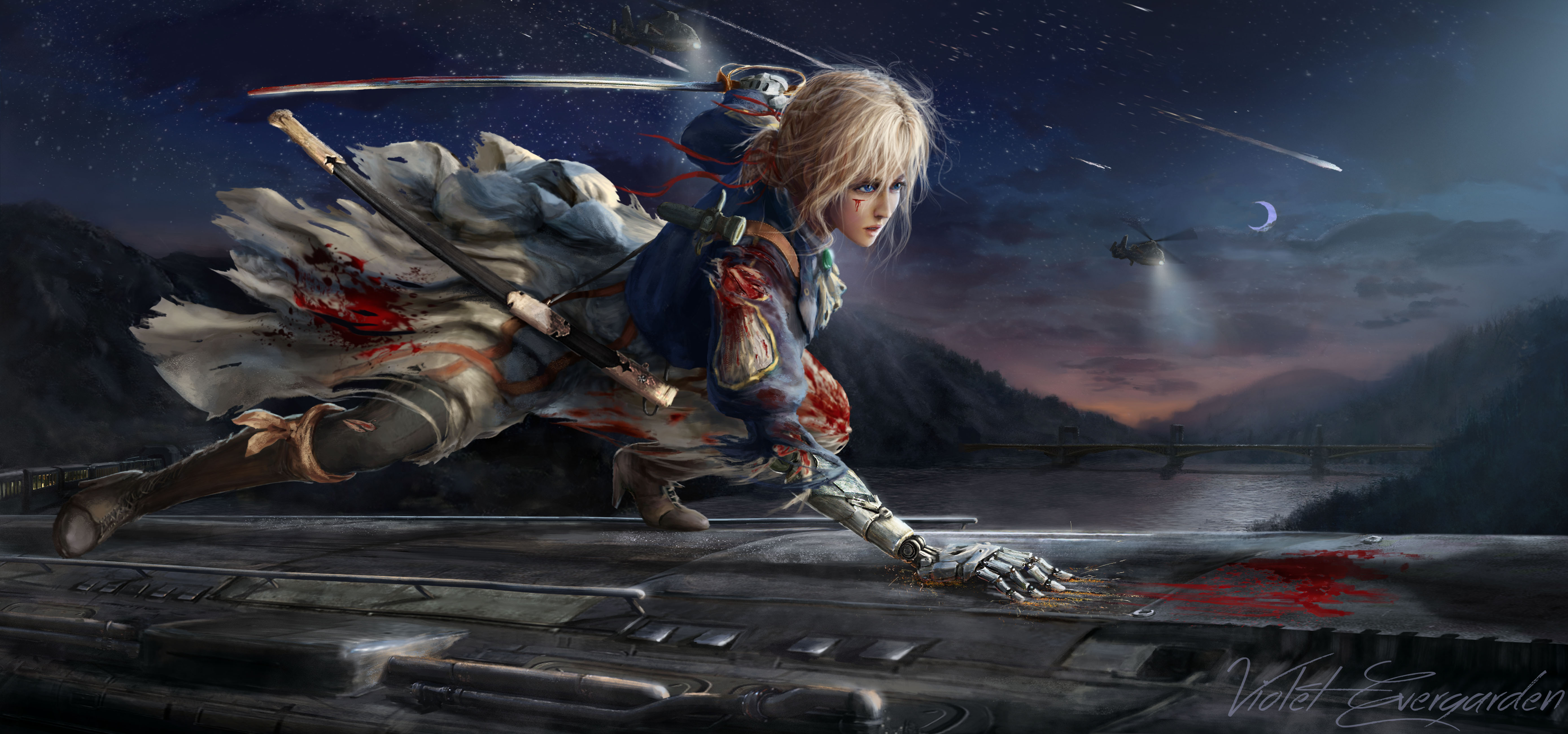 anime girls, Violet Evergarden (anime), Violet Evergarden HD Wallpaper