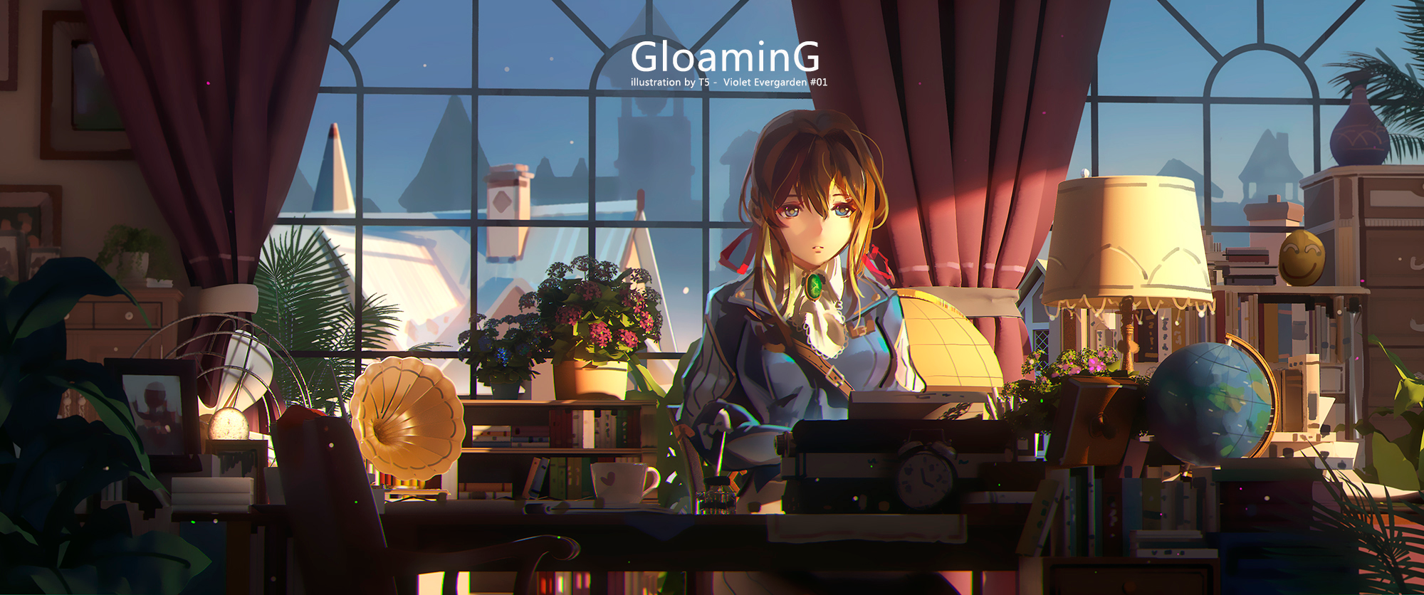 Violet Evergarden Gloaming Illustration HD Wallpaper