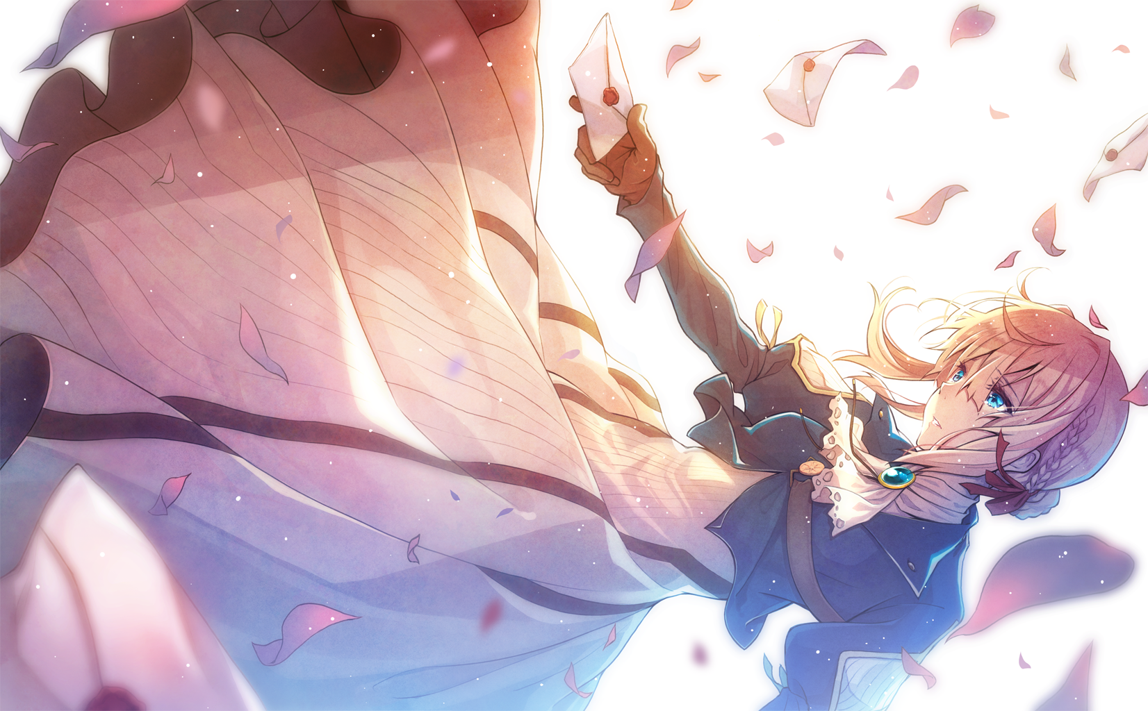 Violet Evergarden holding a letter HD Wallpaper