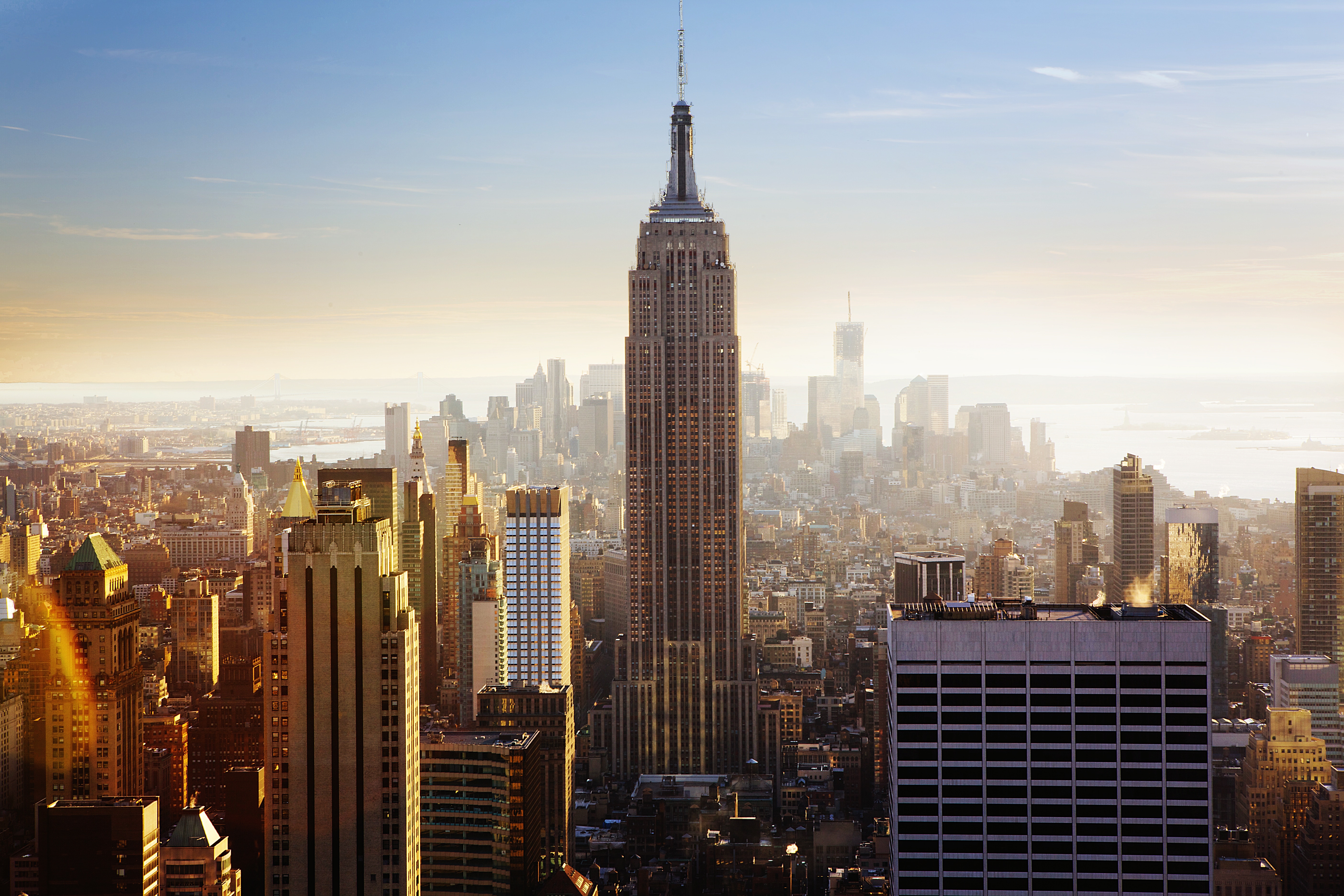 Empire State Building and New York City Skyline HD Wallpaper