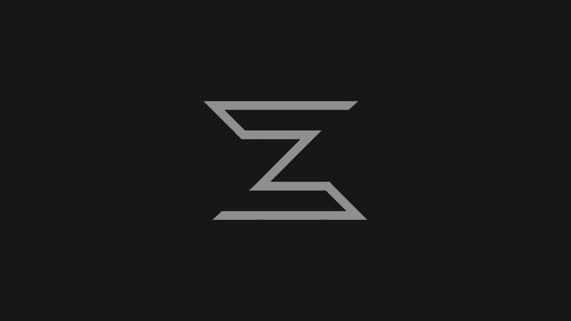 Abstract gray geometric logo on black background HD Wallpaper