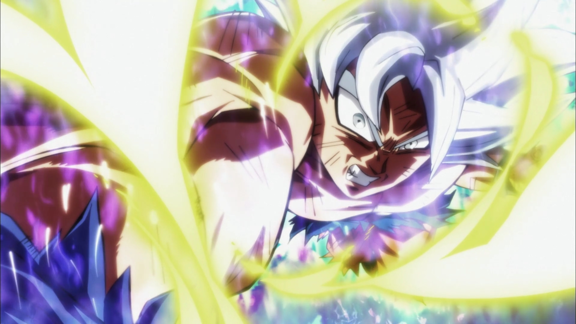 Son Goku from Dragon Ball Super in Ultra Instinct HD Wallpaper