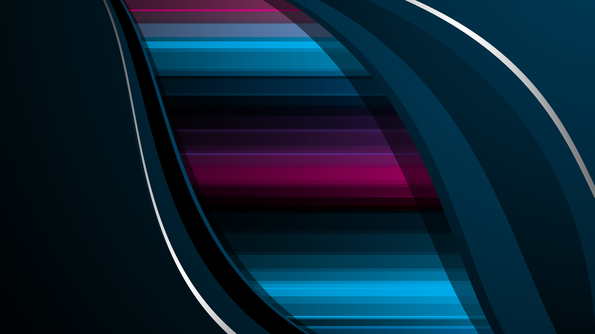 Abstract digital art with blue and pink stripes HD Wallpaper