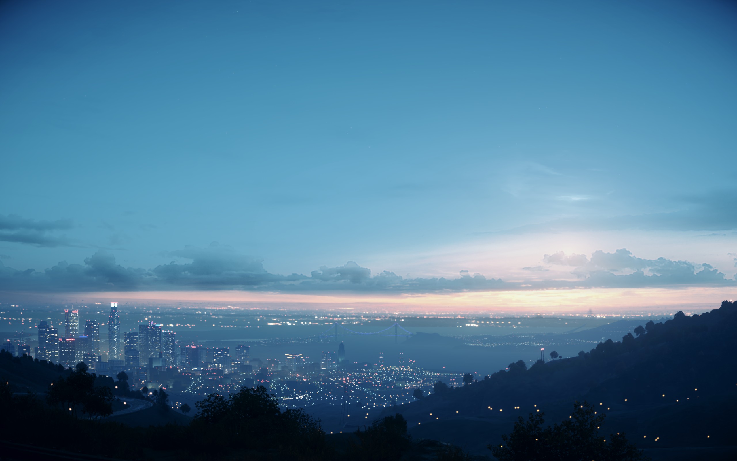 Need for Speed cityscape at dawn HD Wallpaper