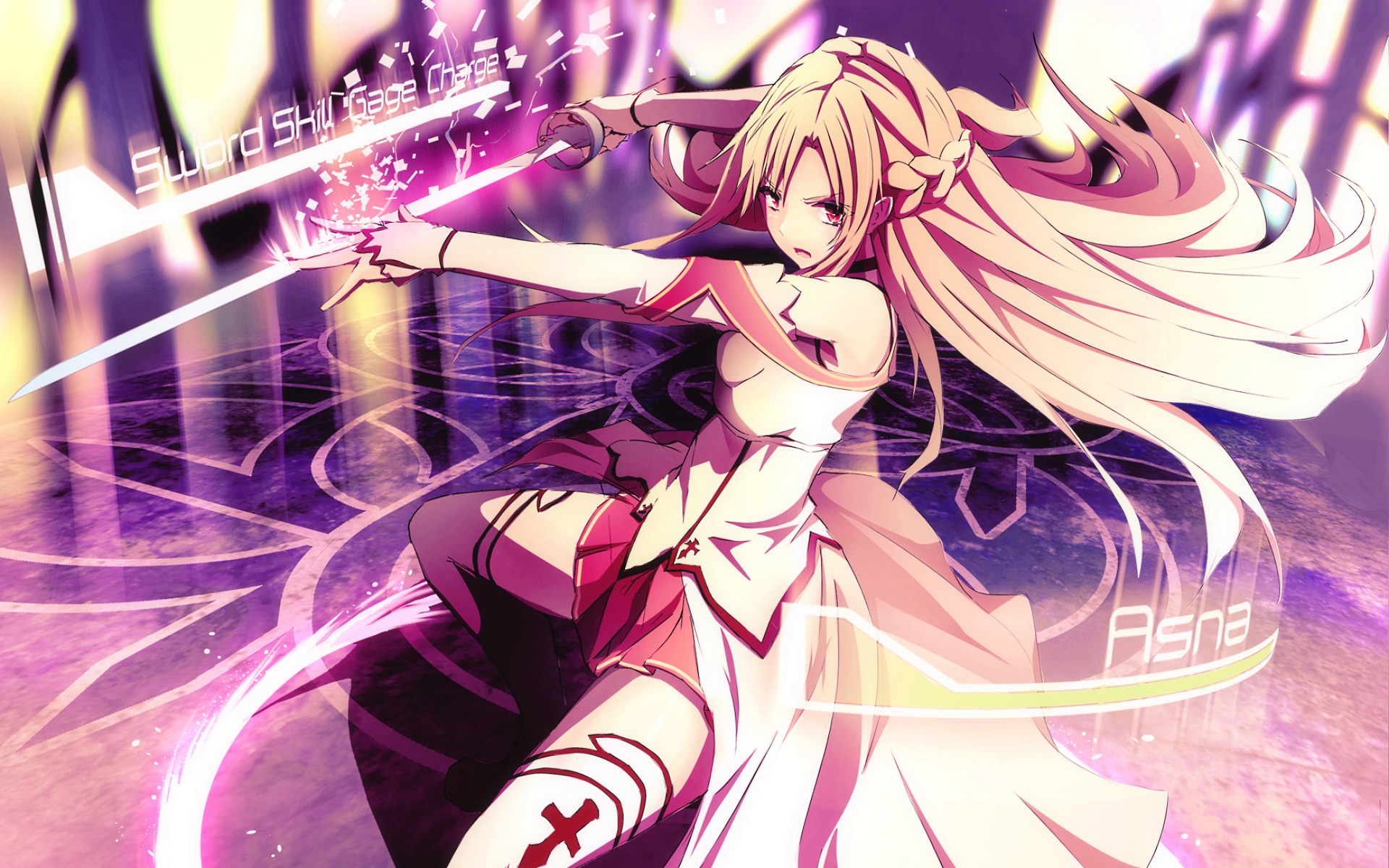Asuna Yuuki from Sword Art Online HD Wallpaper