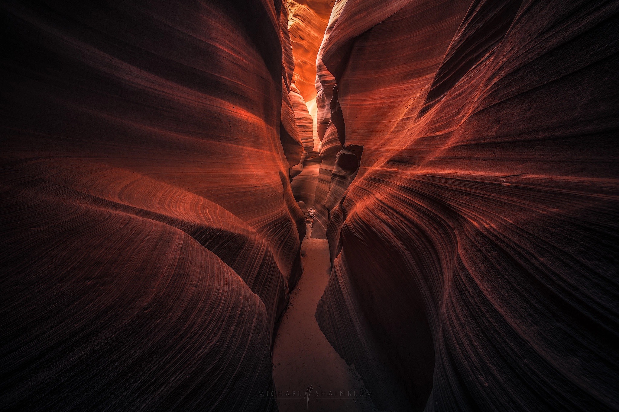 Antelope Canyon landscape with sandstone formations HD Wallpaper