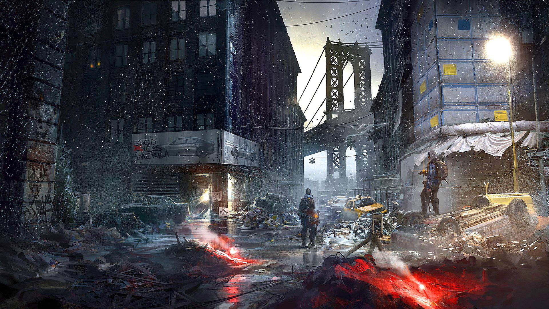 The Division: Post-Apocalyptic New York City Street HD Wallpaper