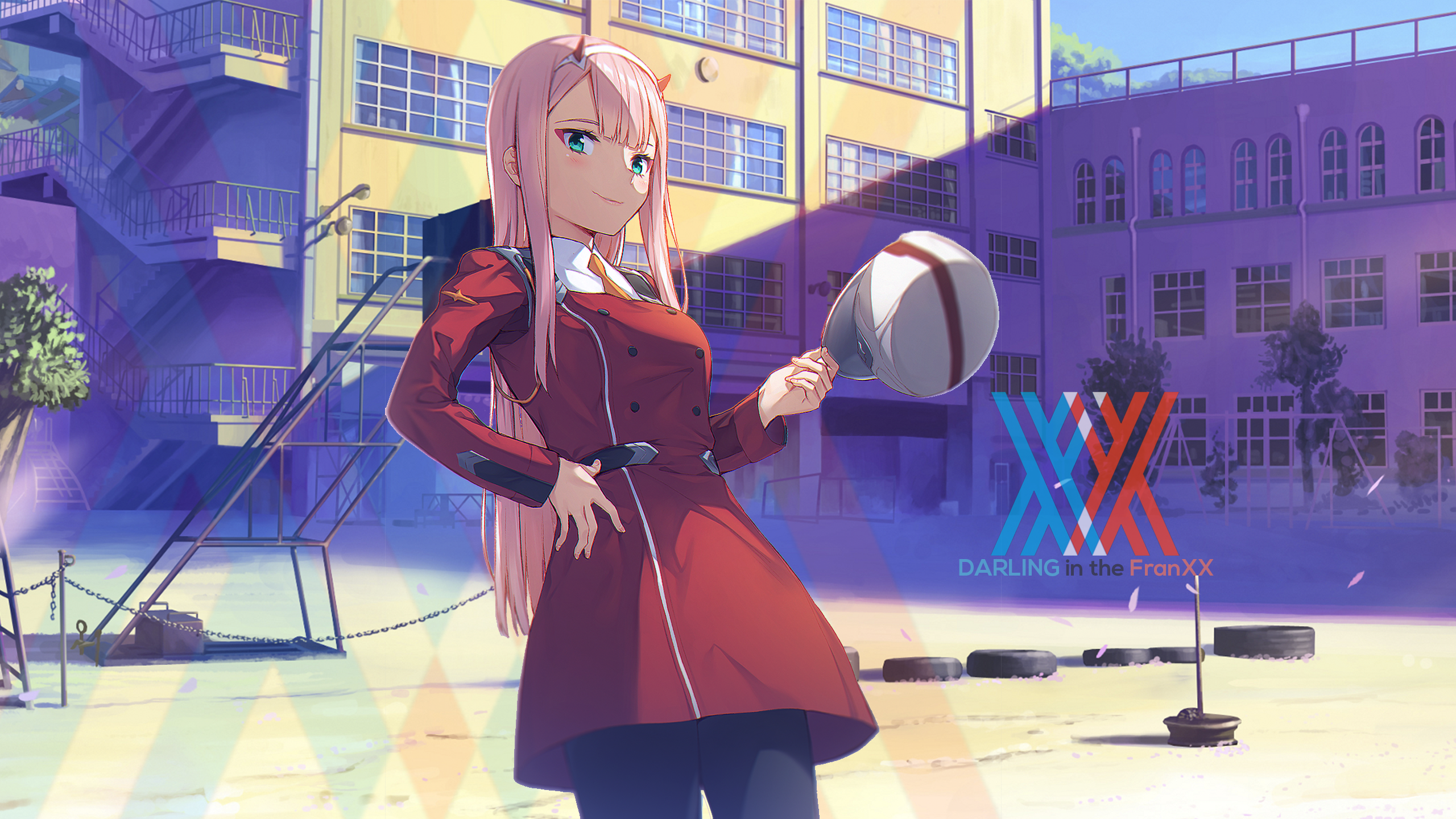 Zero Two from Darling in the FranXX HD Wallpaper