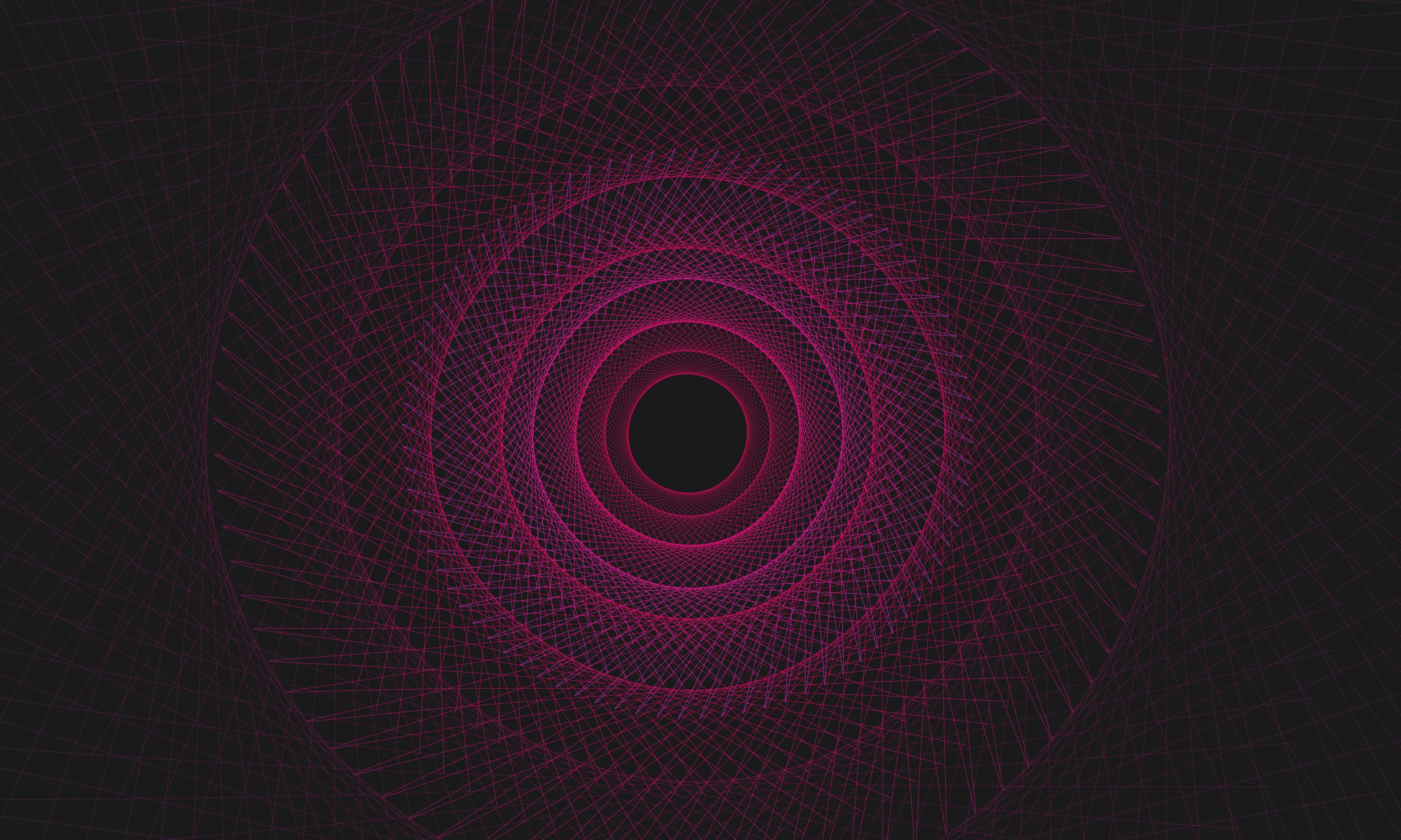 pink pattern, black background, wireframe, abstract, pattern HD Wallpaper