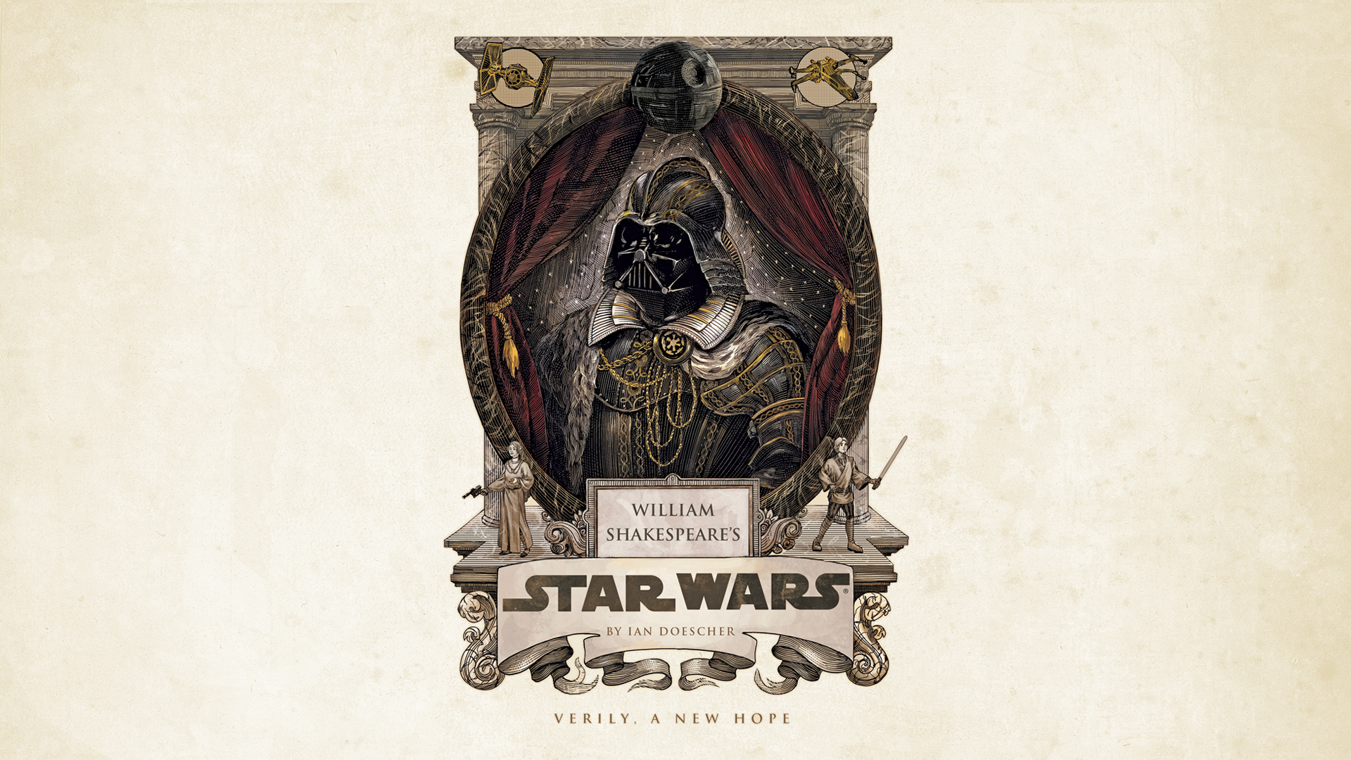 Darth Vader from Star Wars by William Shakespeare HD Wallpaper
