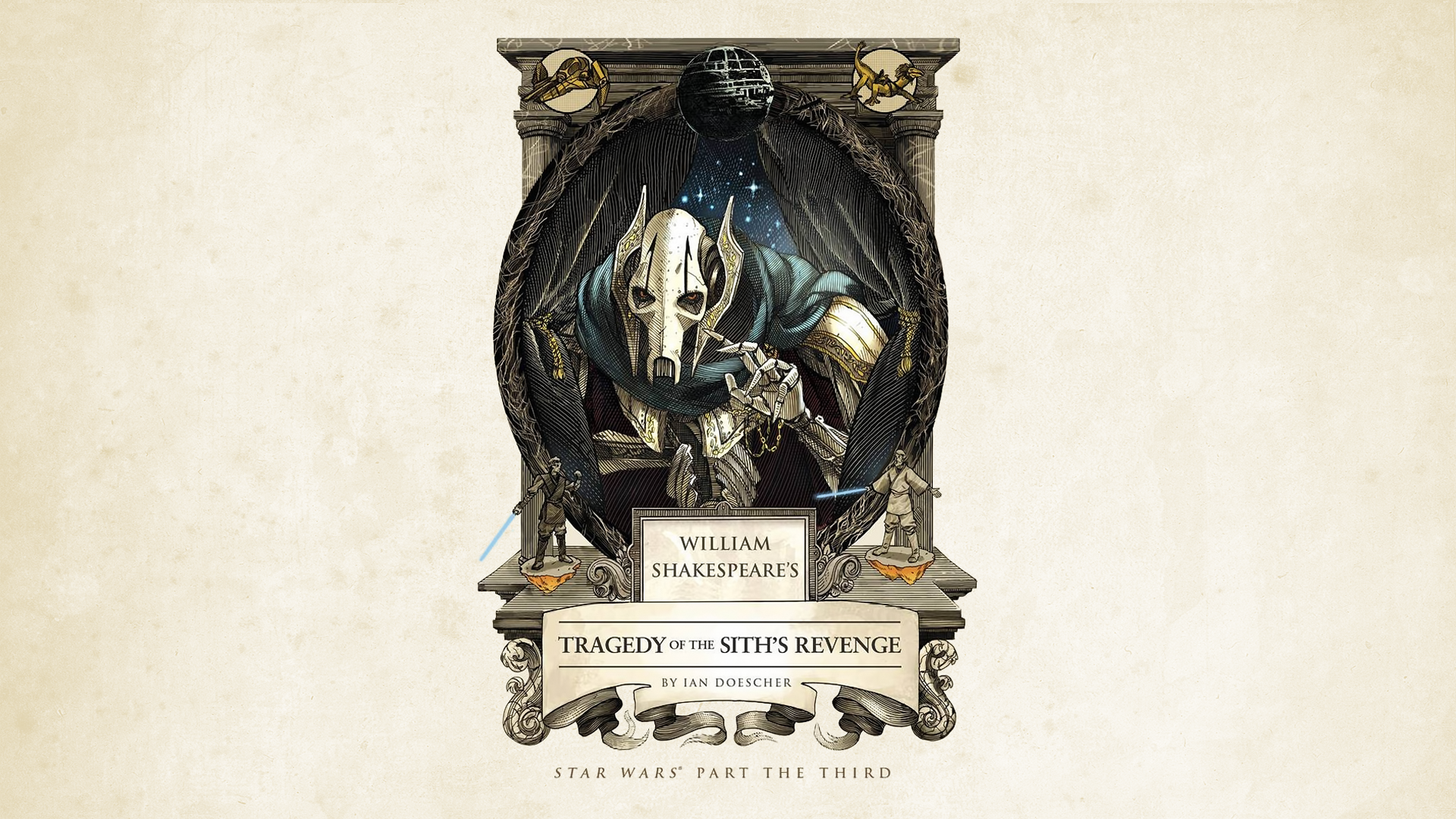 General Grievous from Star Wars: Tragedy of the Sith's Revenge book cover HD Wallpaper