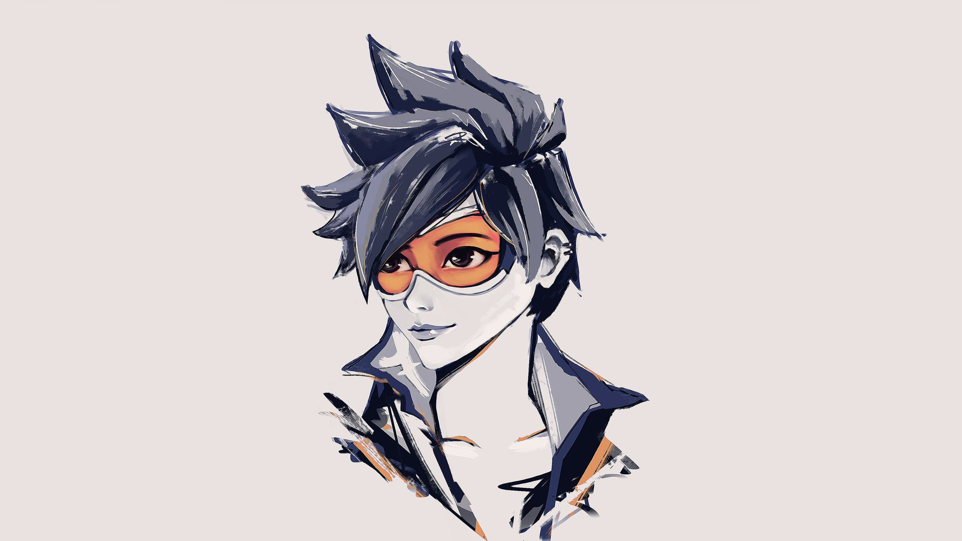 Tracer from Overwatch artwork HD Wallpaper
