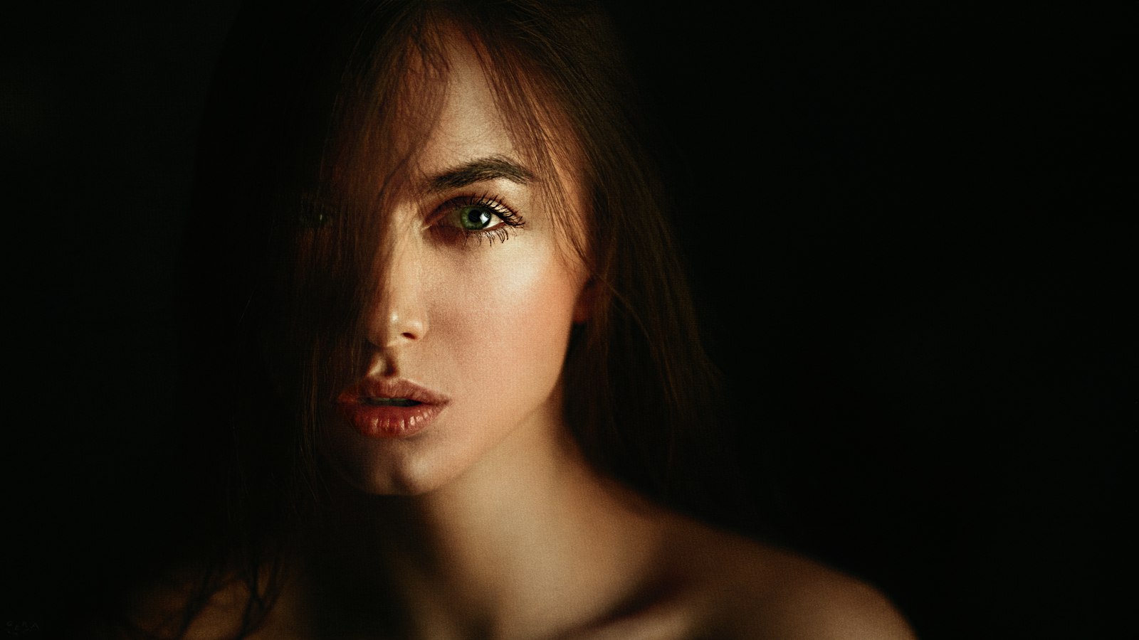 Portrait of a woman by Georgy Chernyadyev HD Wallpaper