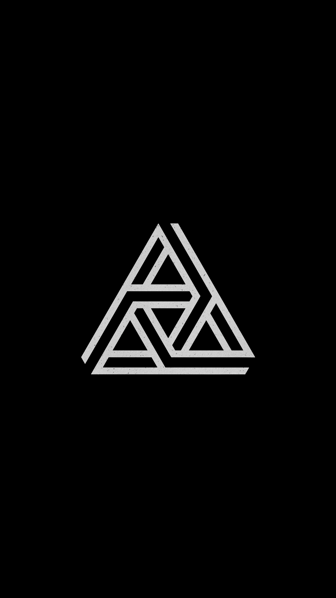 Abstract Penrose Triangle Logo HD Wallpaper