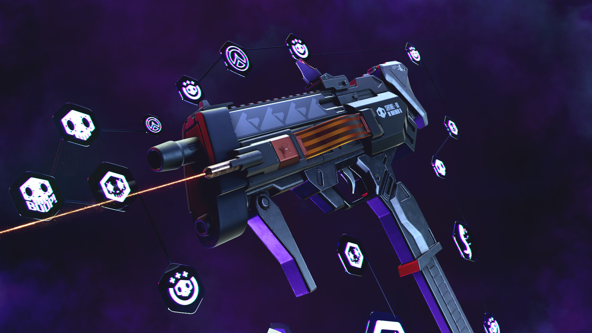 Sombra's Machine Pistol from Overwatch HD Wallpaper