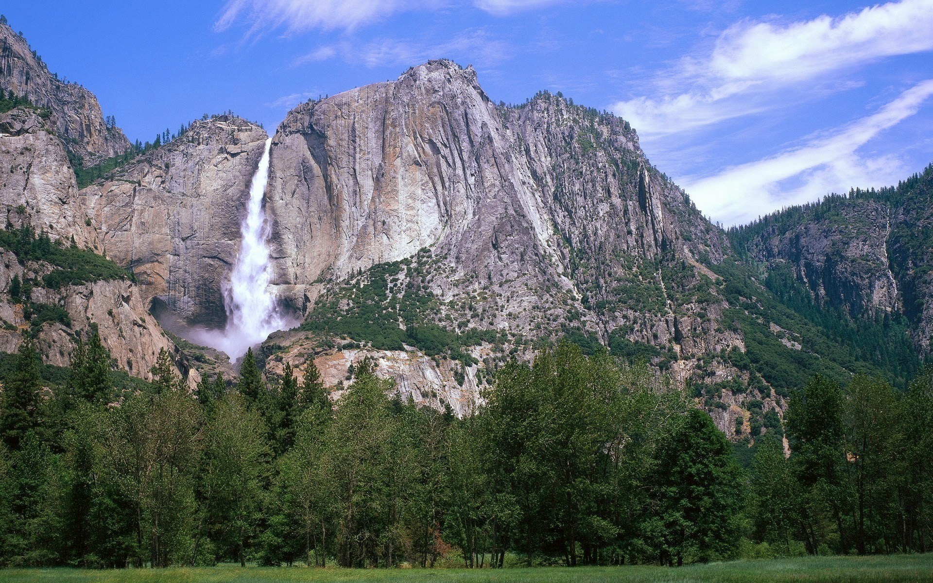Yosemite National Park Waterfall HD Wallpaper
