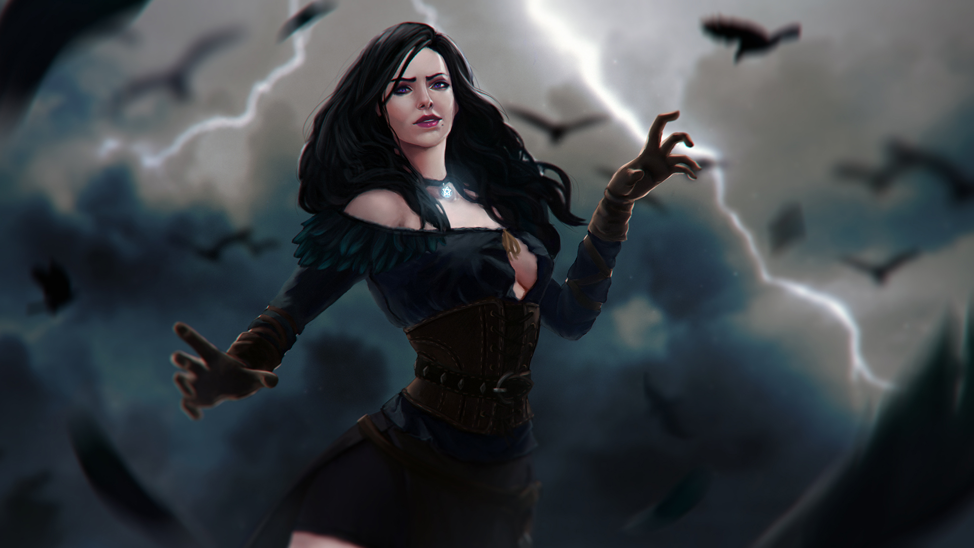 Yennefer of Vengerberg from The Witcher 3: Wild Hunt HD Wallpaper
