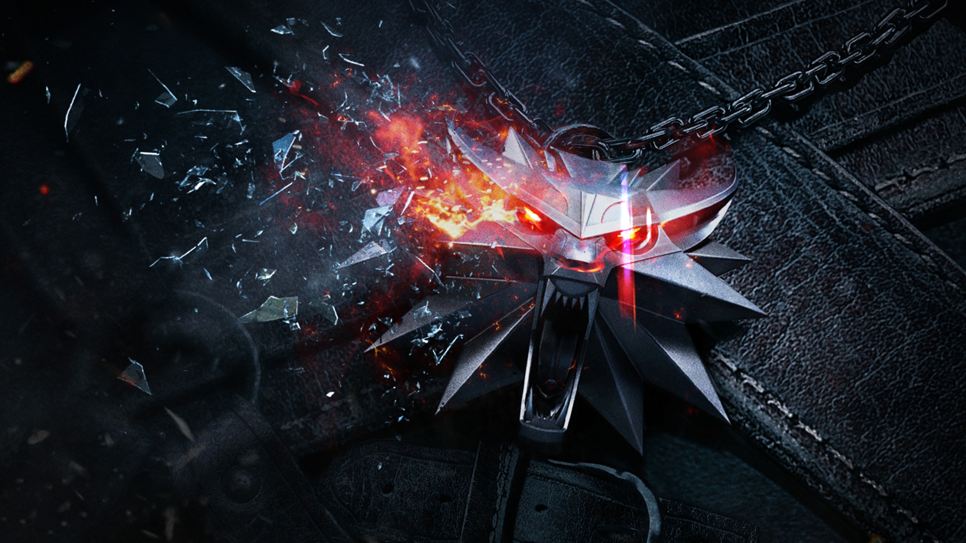 The Witcher 3: Wild Hunt Wolf Medallion HD Wallpaper