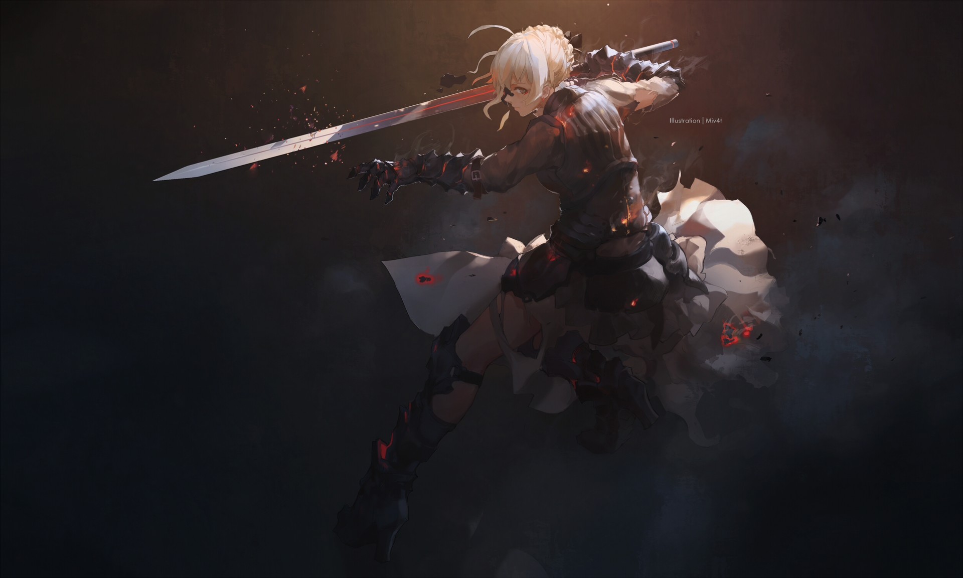 Saber Alter from Fate Series HD Wallpaper
