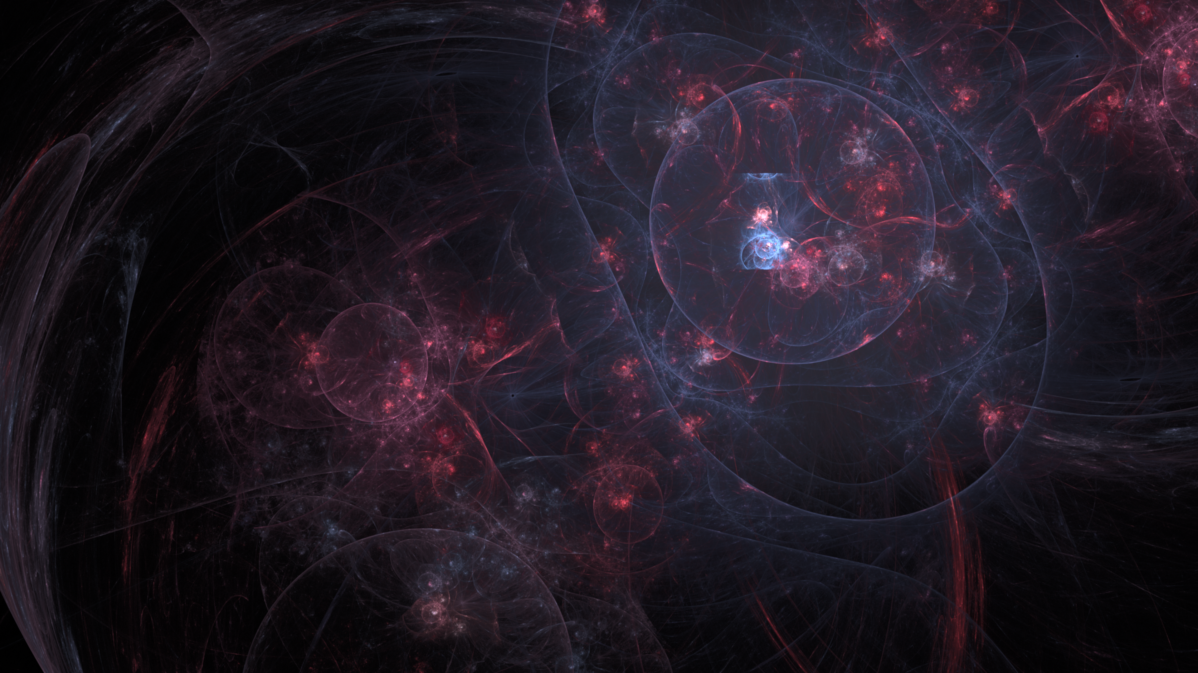 Abstract 3D fractal generated by Apophysis HD Wallpaper