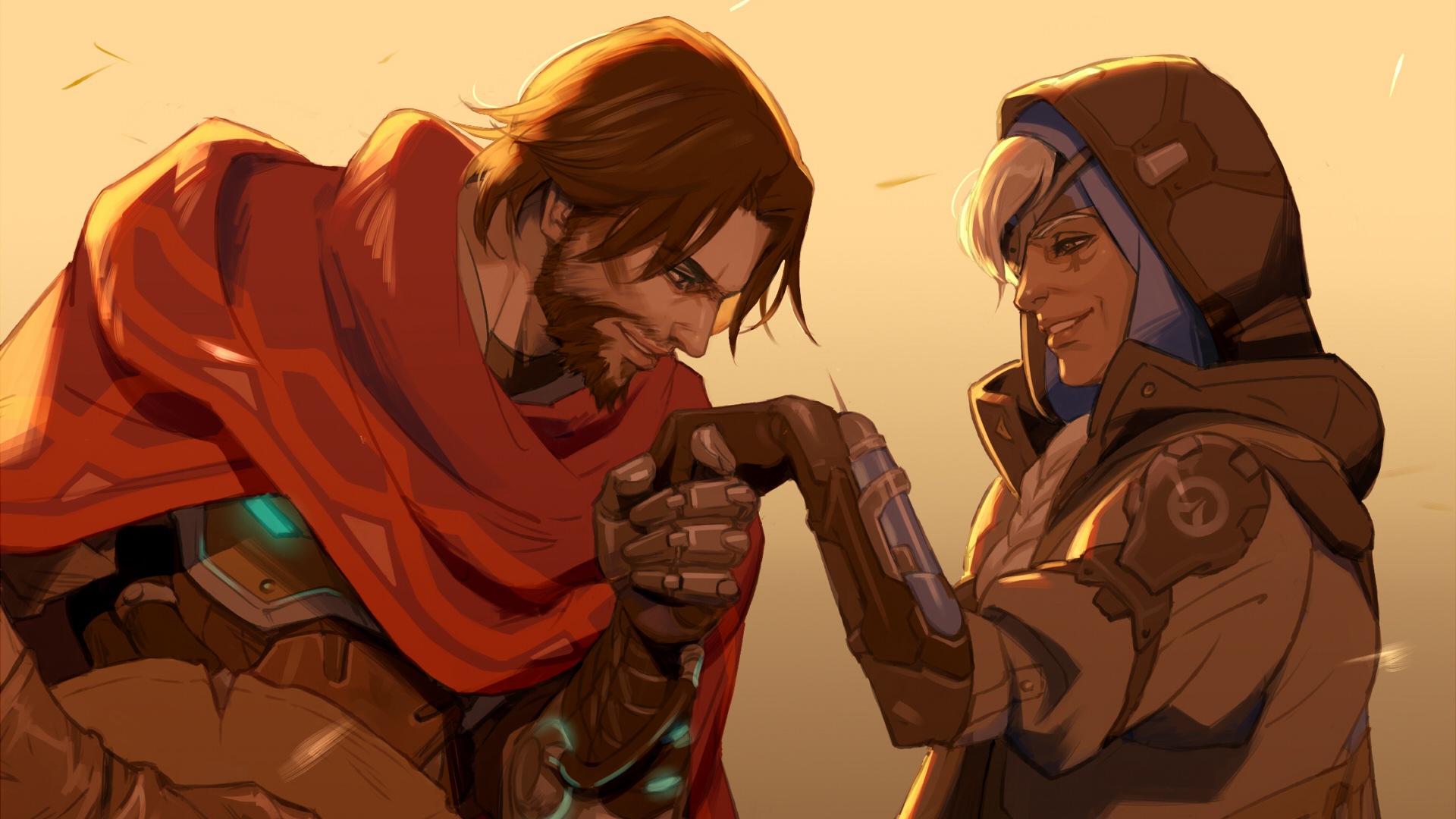 McCree and Ana from Overwatch HD Wallpaper