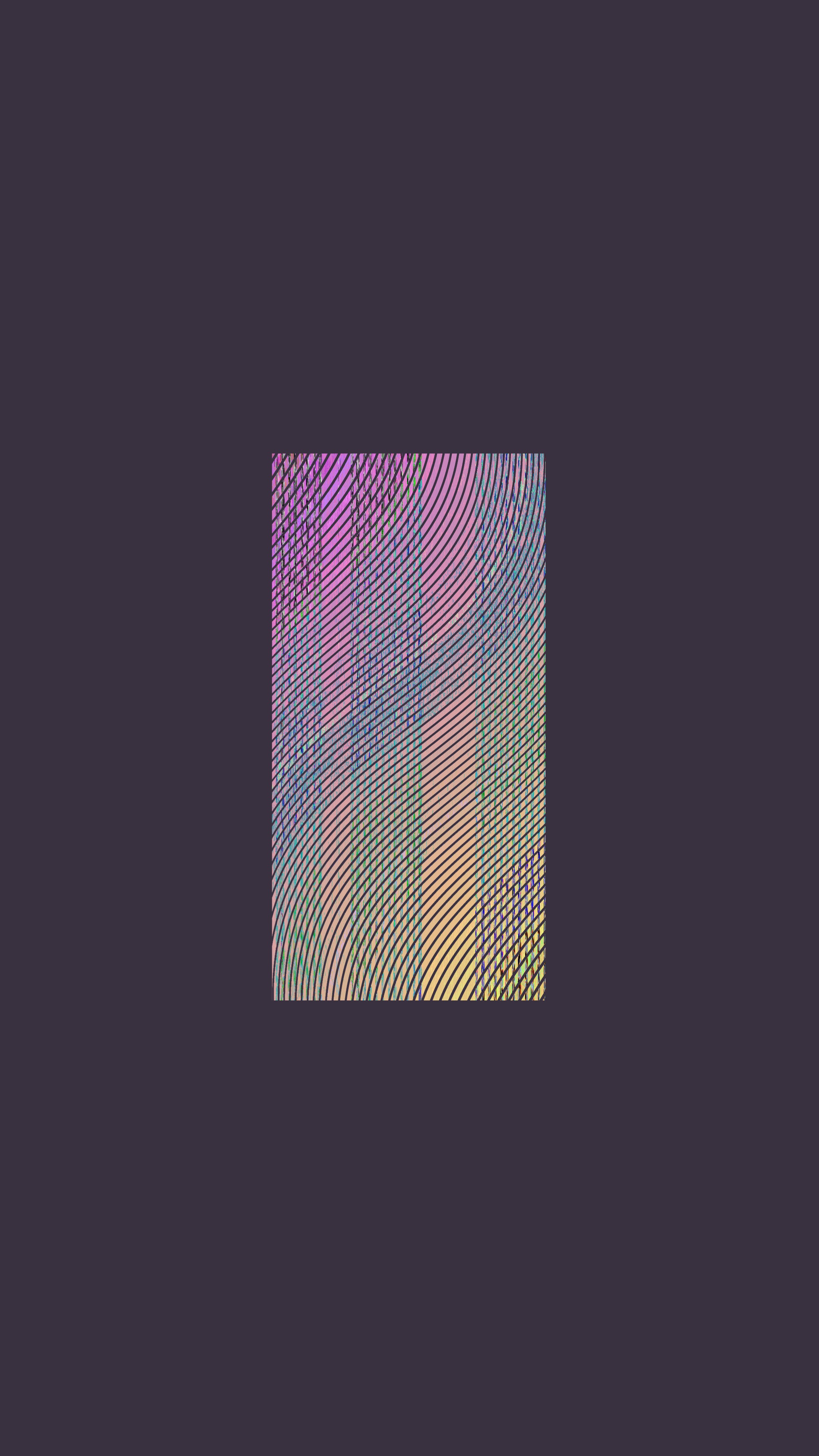 Abstract holographic pattern with curved lines HD Wallpaper