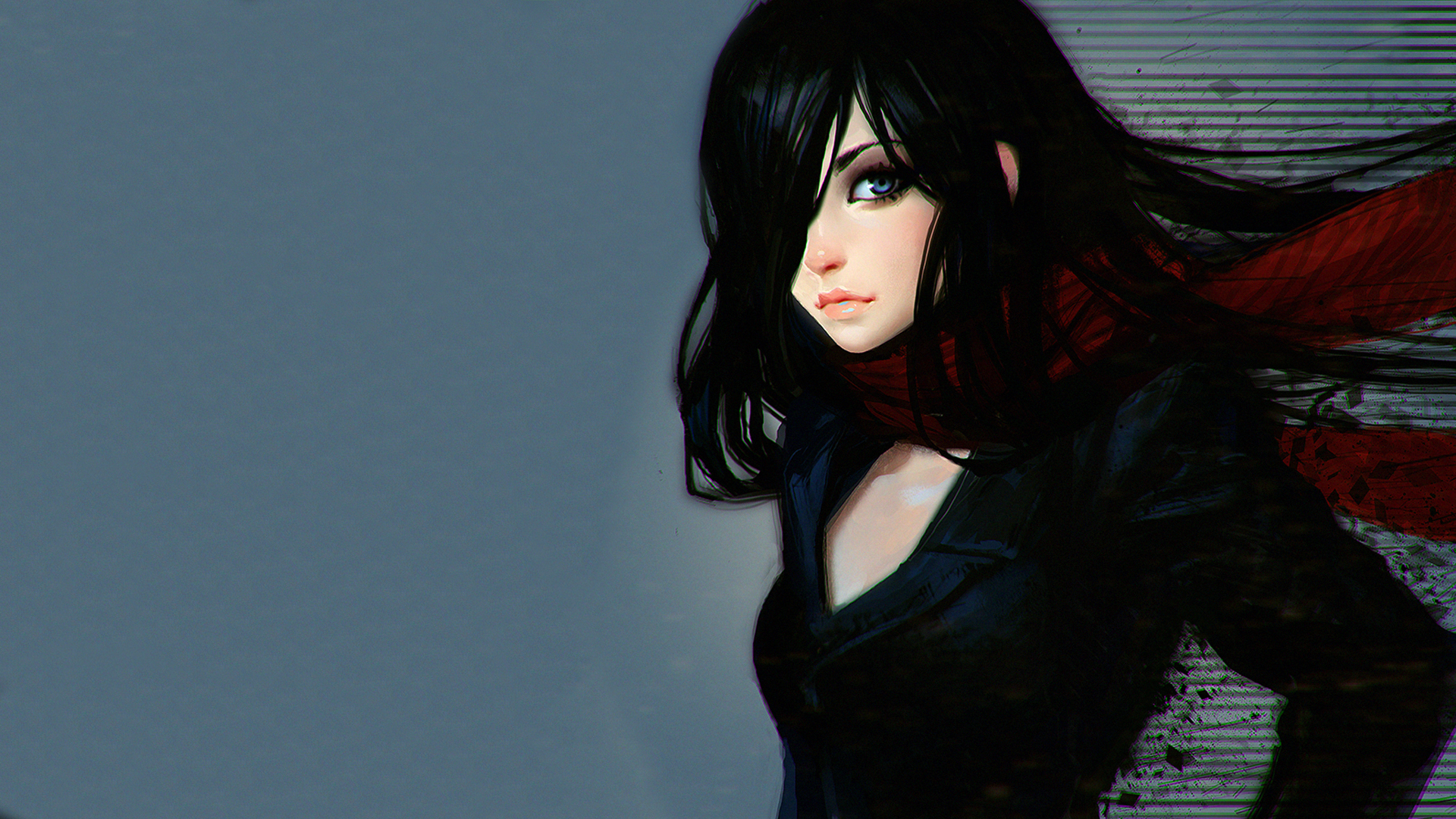Mikasa Ackerman from Attack on Titan digital art HD Wallpaper