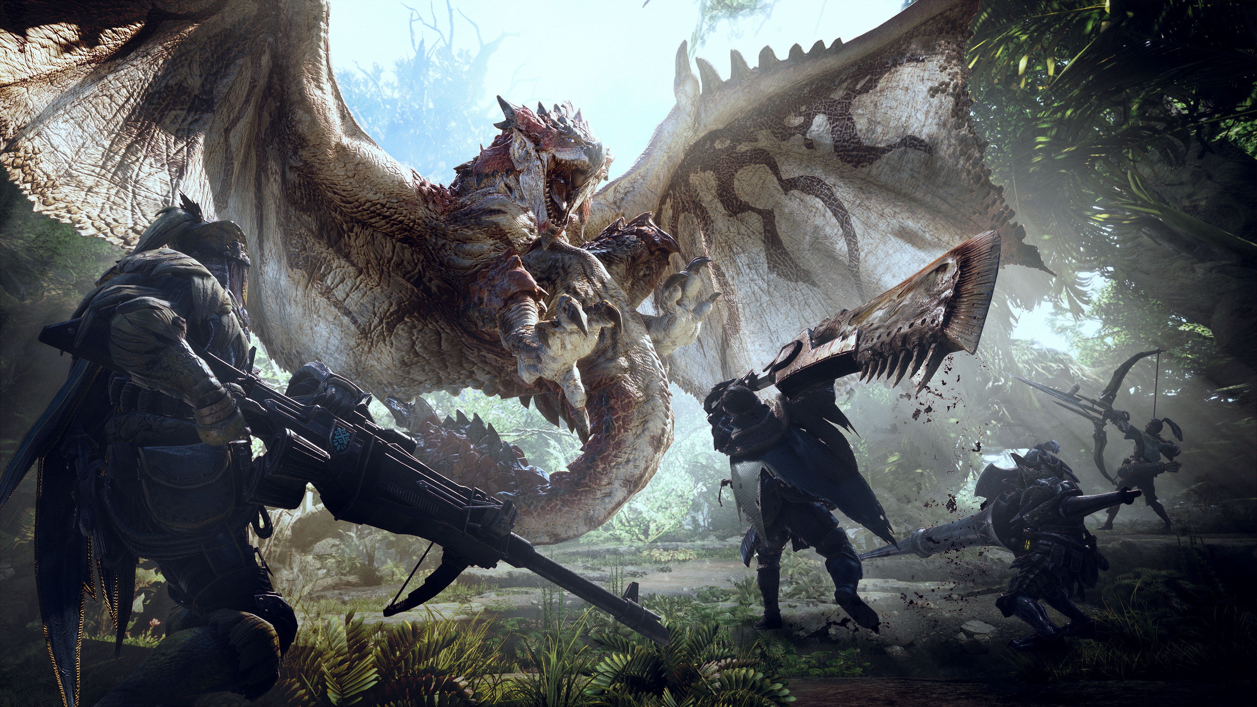 Monster Hunter: World Rathalos fight HD Wallpaper