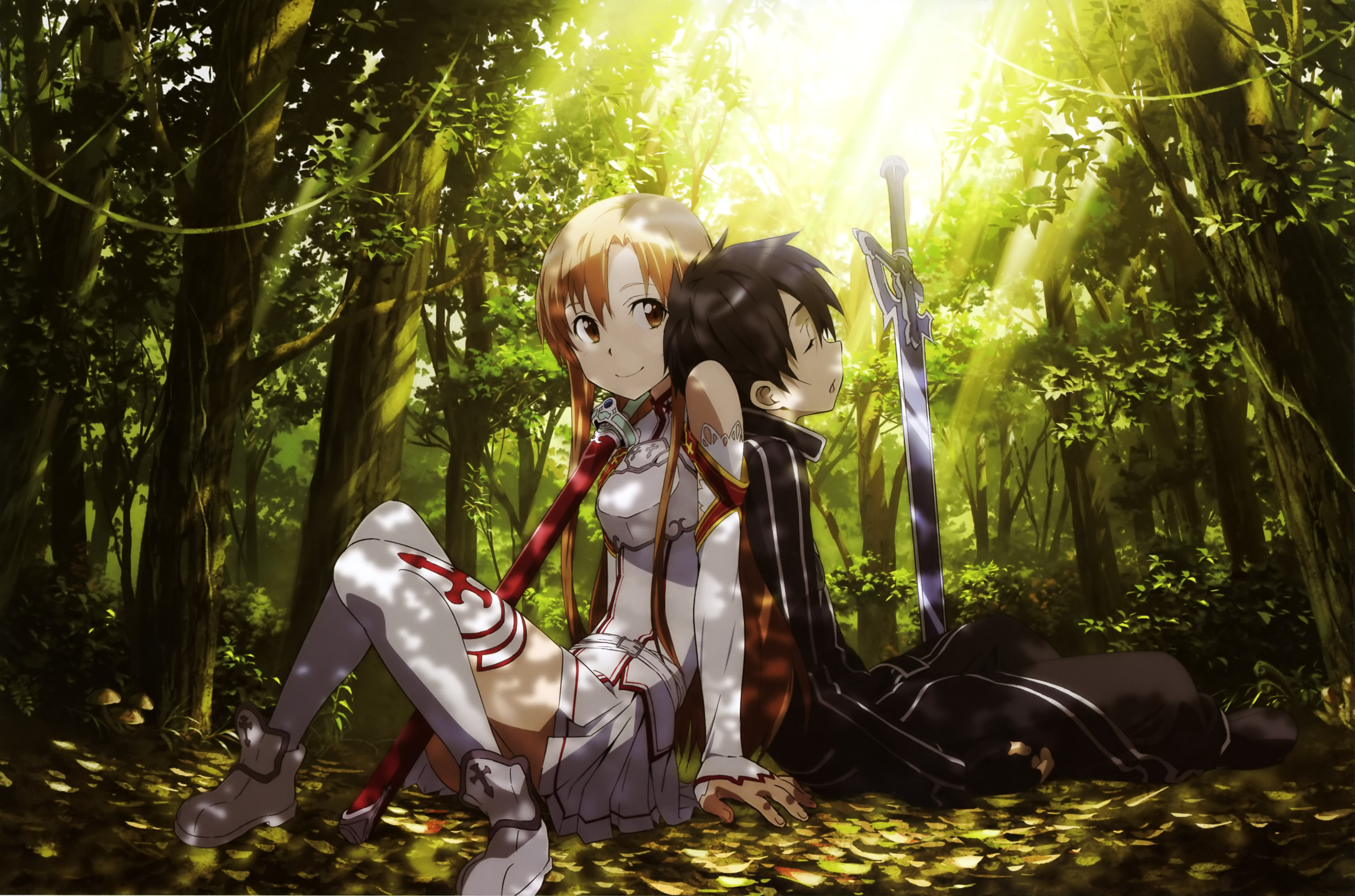 Sword Art Online, Kirigaya Kazuto, Yuuki Asuna, Kirito (Sword Art Online) HD Wallpaper