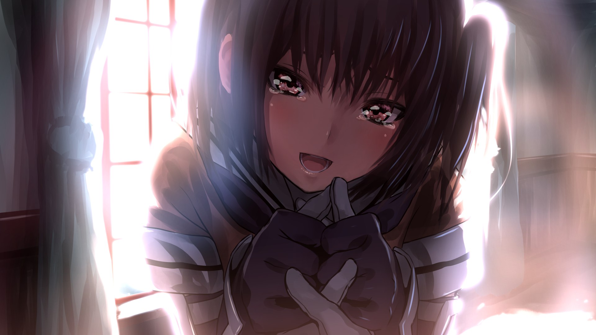 Girl with tears from Kantai Collection HD Wallpaper