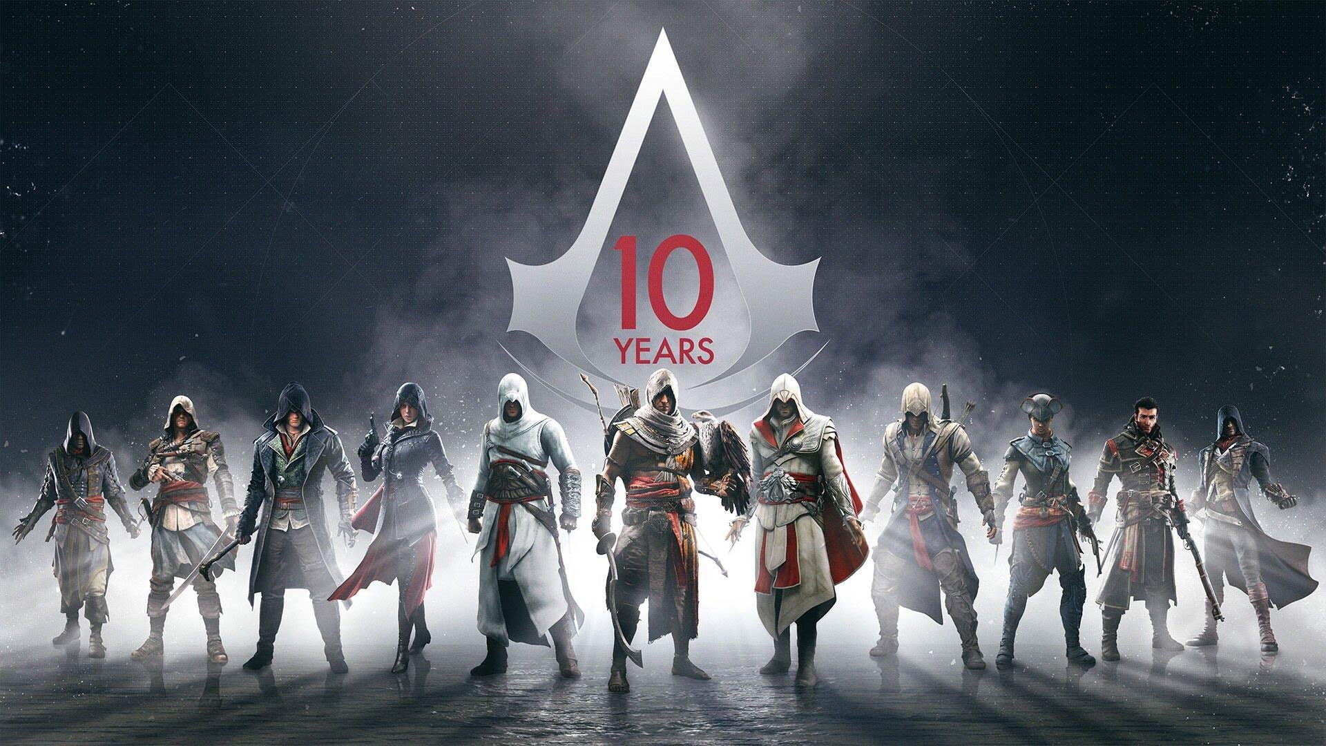 Assassin's Creed 10 Years Anniversary Montage HD Wallpaper